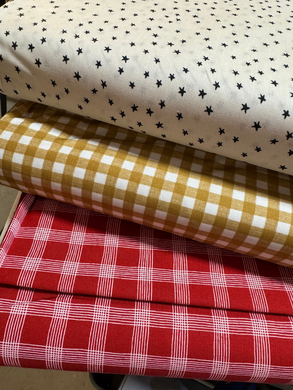 Leather, Lace, Amazing Grace - Gingham Tan - by Cathe Holden