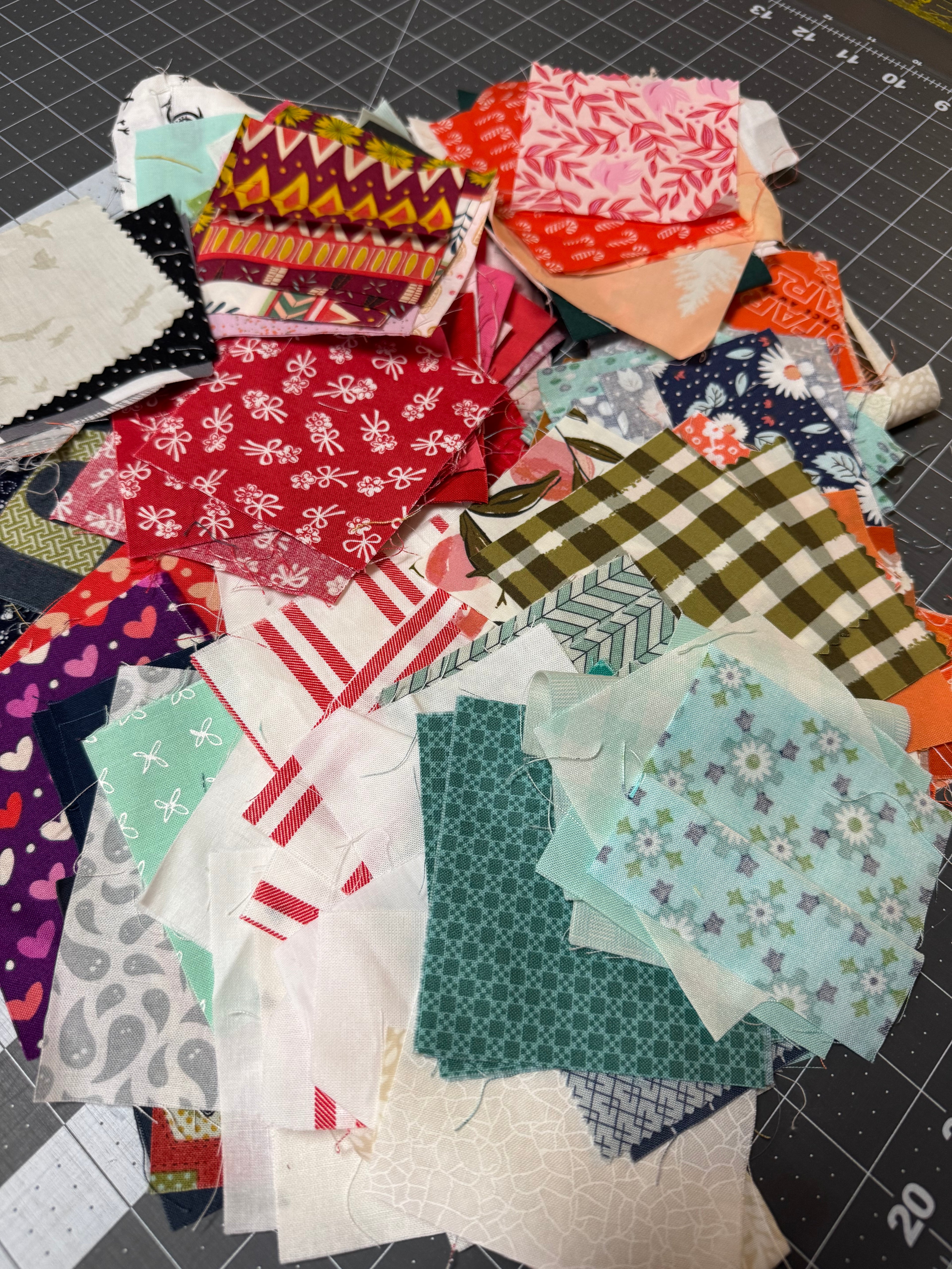 Precut 3.5” Squares Scrap Bag - 11 oz Scrap Quilt Fabric | Designer Cotton