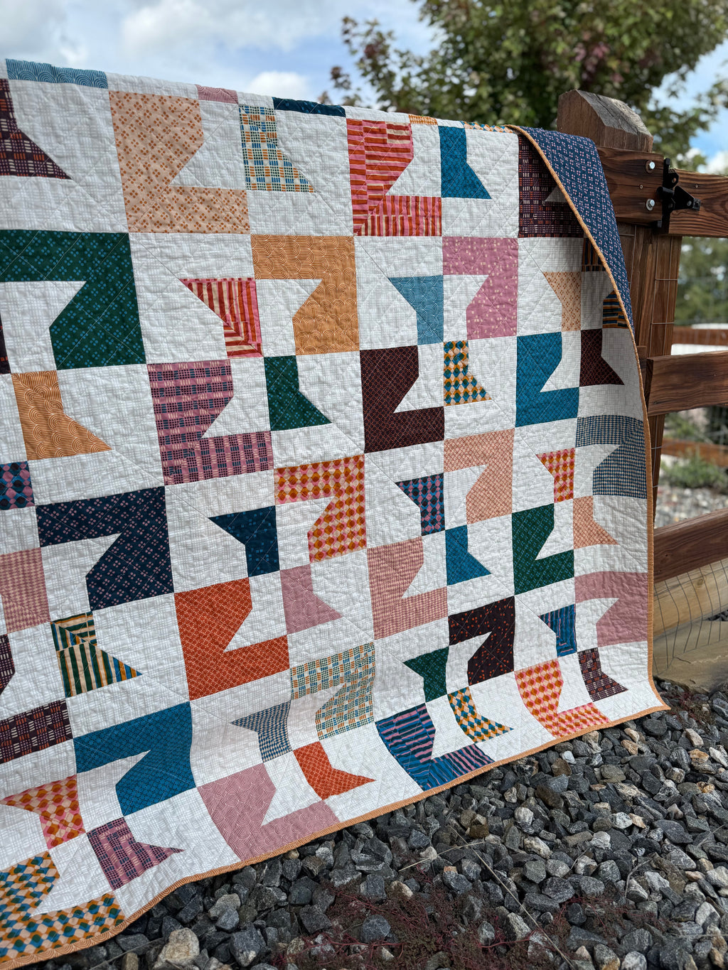 Geometry Layer Cake Spools Quilt Kit - Ruby Star Society (Confident Beginner)