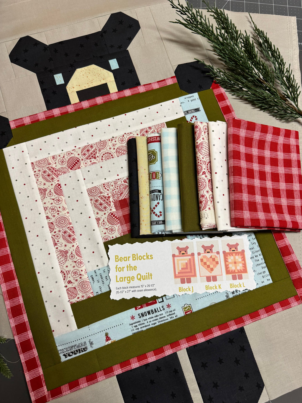 Show and Tell Christmas Quilt Kit- Large (75” x 85”)