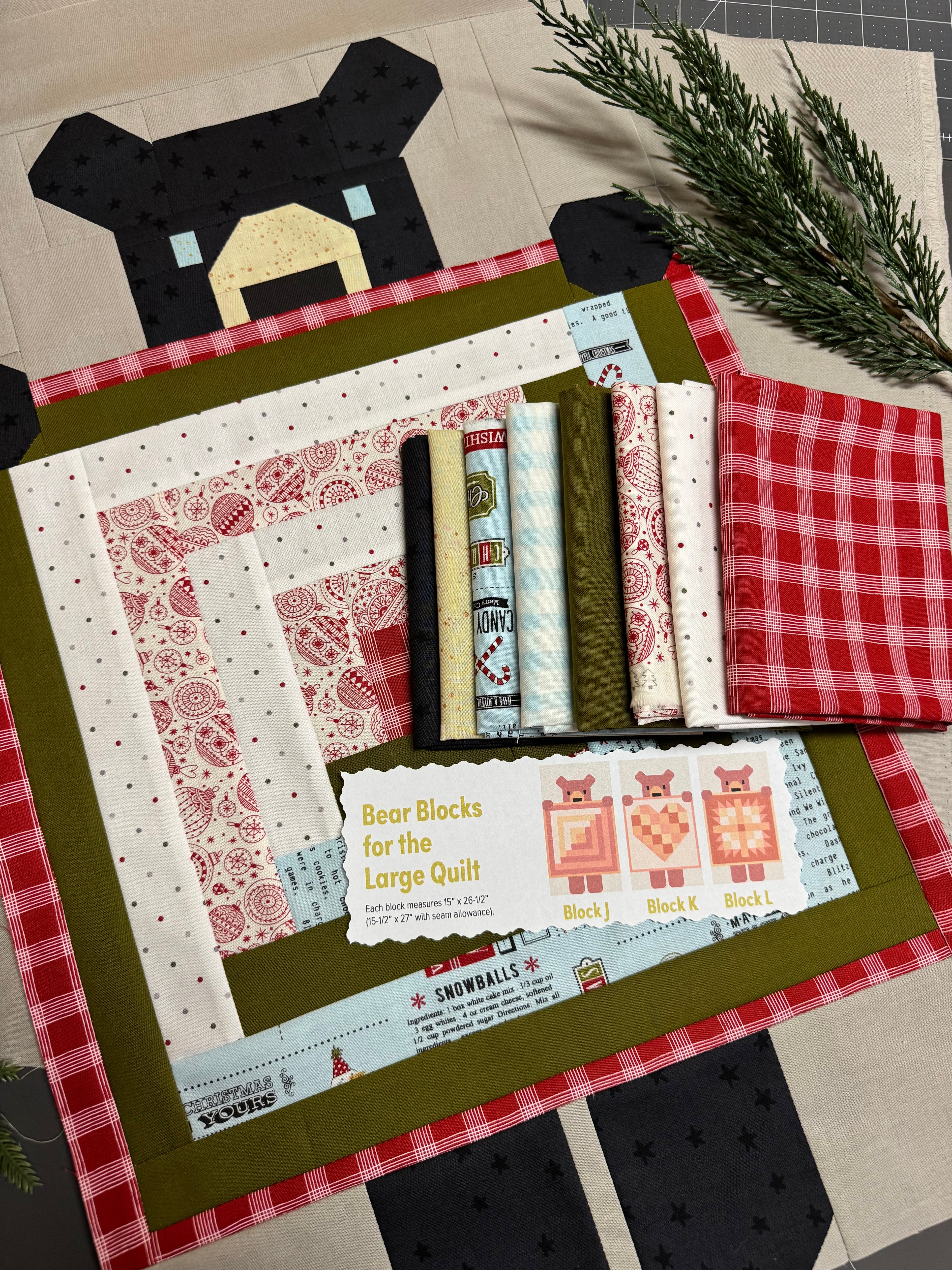 Show and Tell Christmas Quilt Kit- Large (75” x 85”)