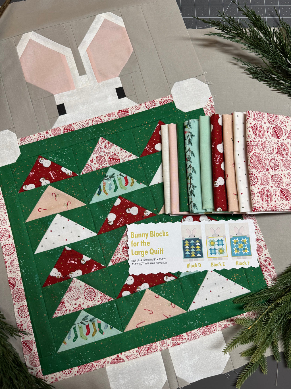 Show and Tell Christmas Quilt Kit- Large (75” x 85”)