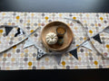 Black & White Halloween Bunting | 14-Flag Fabric Garland | Clearance