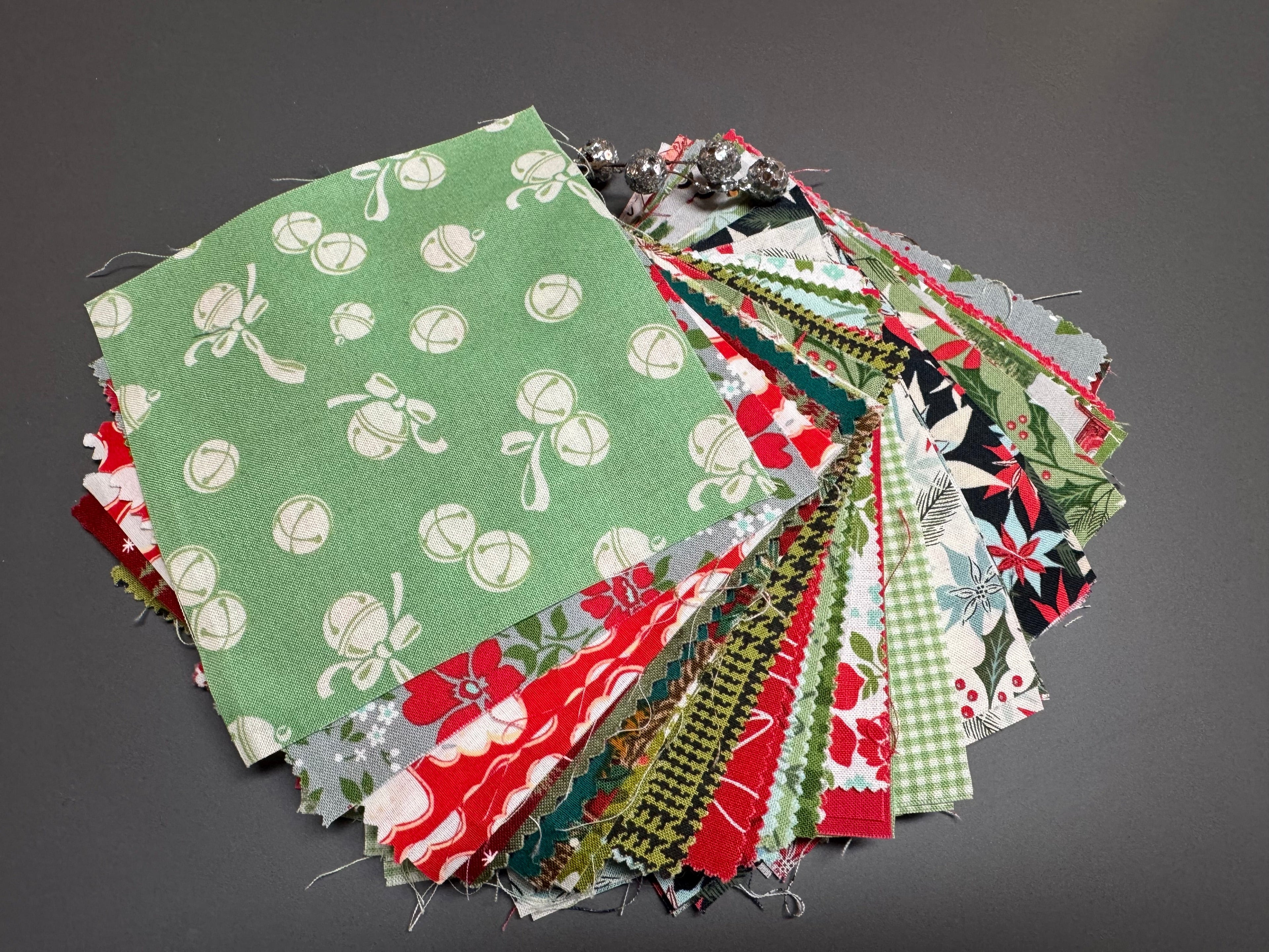 Christmas 5" Square Scrap Pack (64 pc) - Mixed Designers (Moda, AGF, Riley Blake)