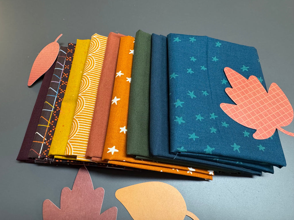 Falling Leaves Fat Quarter Bundle- 10 FQs | Ruby Star Society + Moda (Autumn Palette)