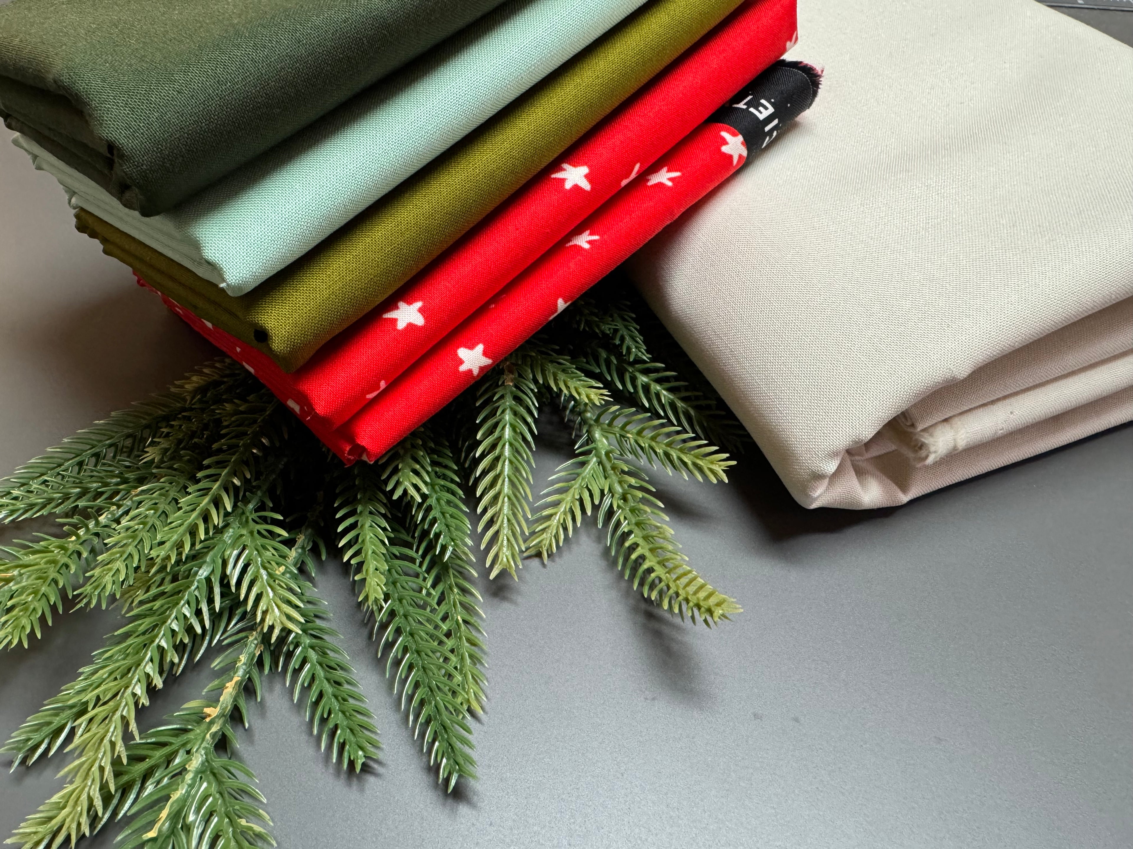 Holly Jolly Quilt Kit - 57.5” Square (Moda Bella + Ruby Star Society)