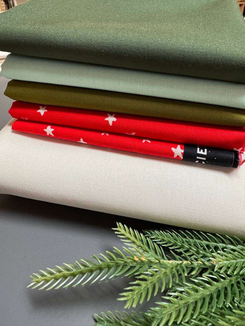 Holly Jolly Quilt Kit - 57.5” Square (Moda Bella + Ruby Star Society)