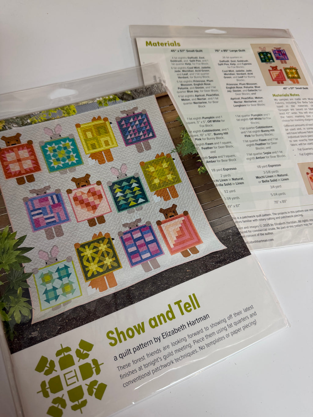 Show and Tell Printed Pattern- Elizabeth Hartman