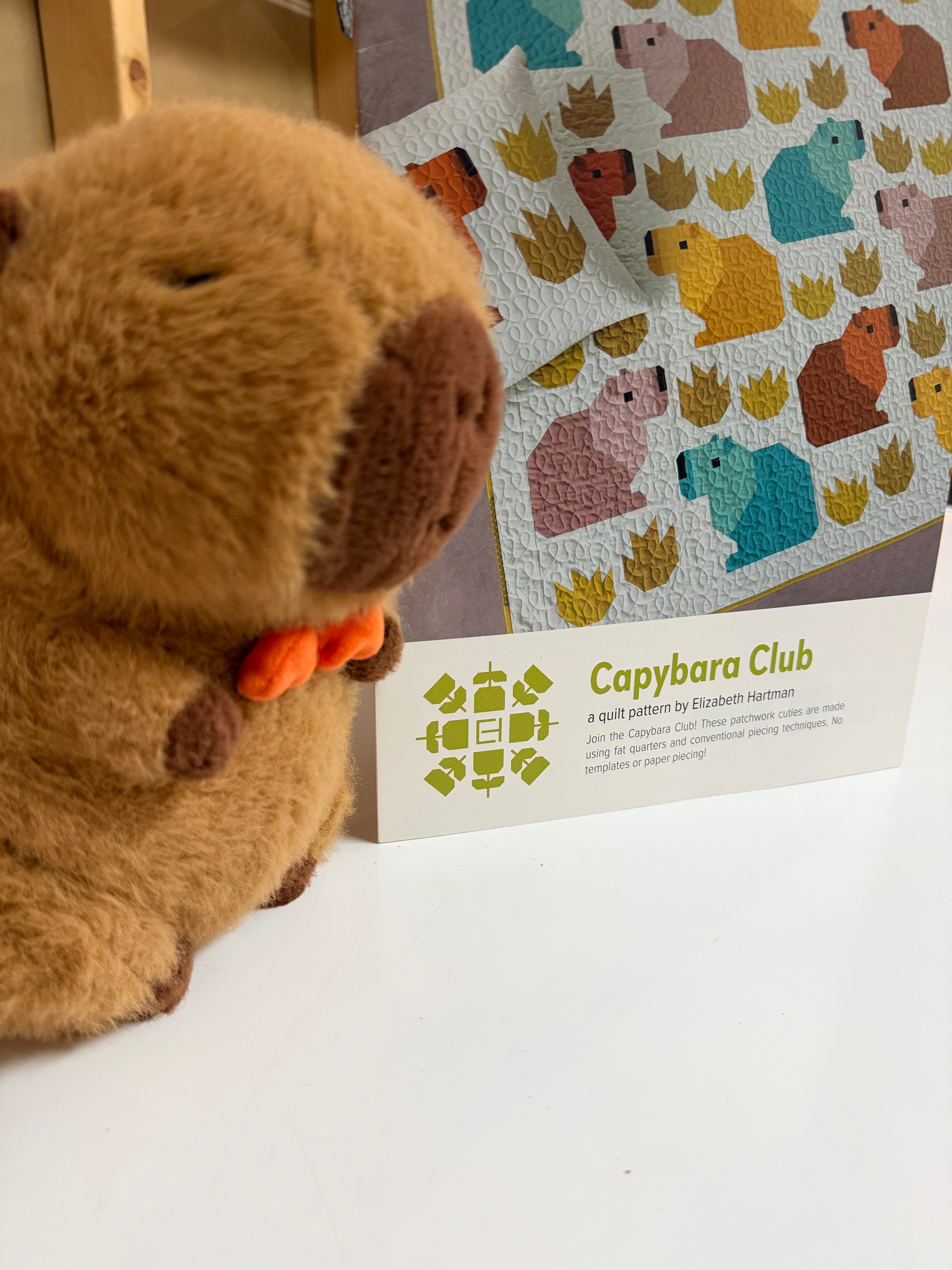 Capybara Club Printed Pattern- Elizabeth Hartman