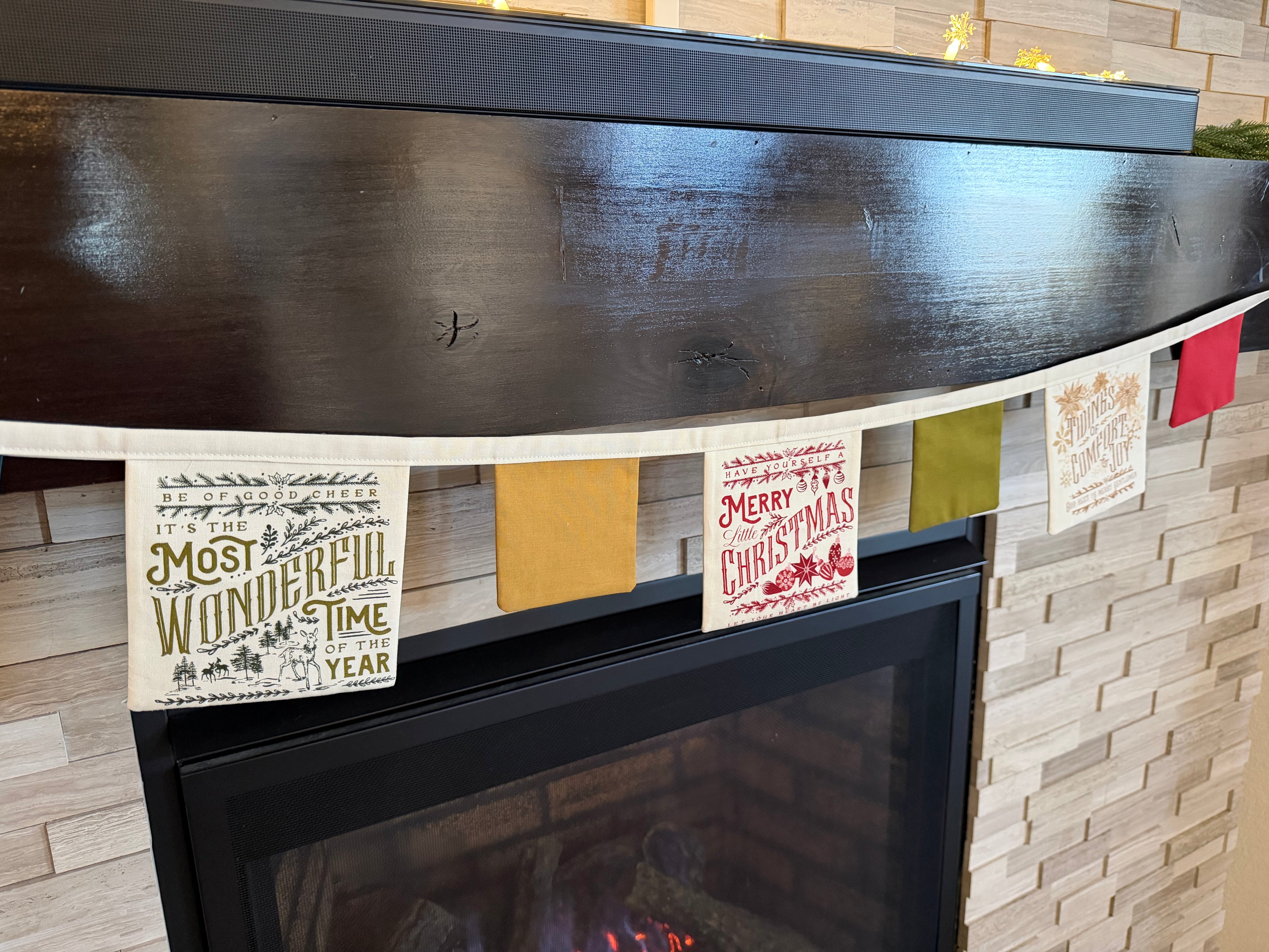 Old World Yuletide Bunting - Fancy That Design House for Moda (A)