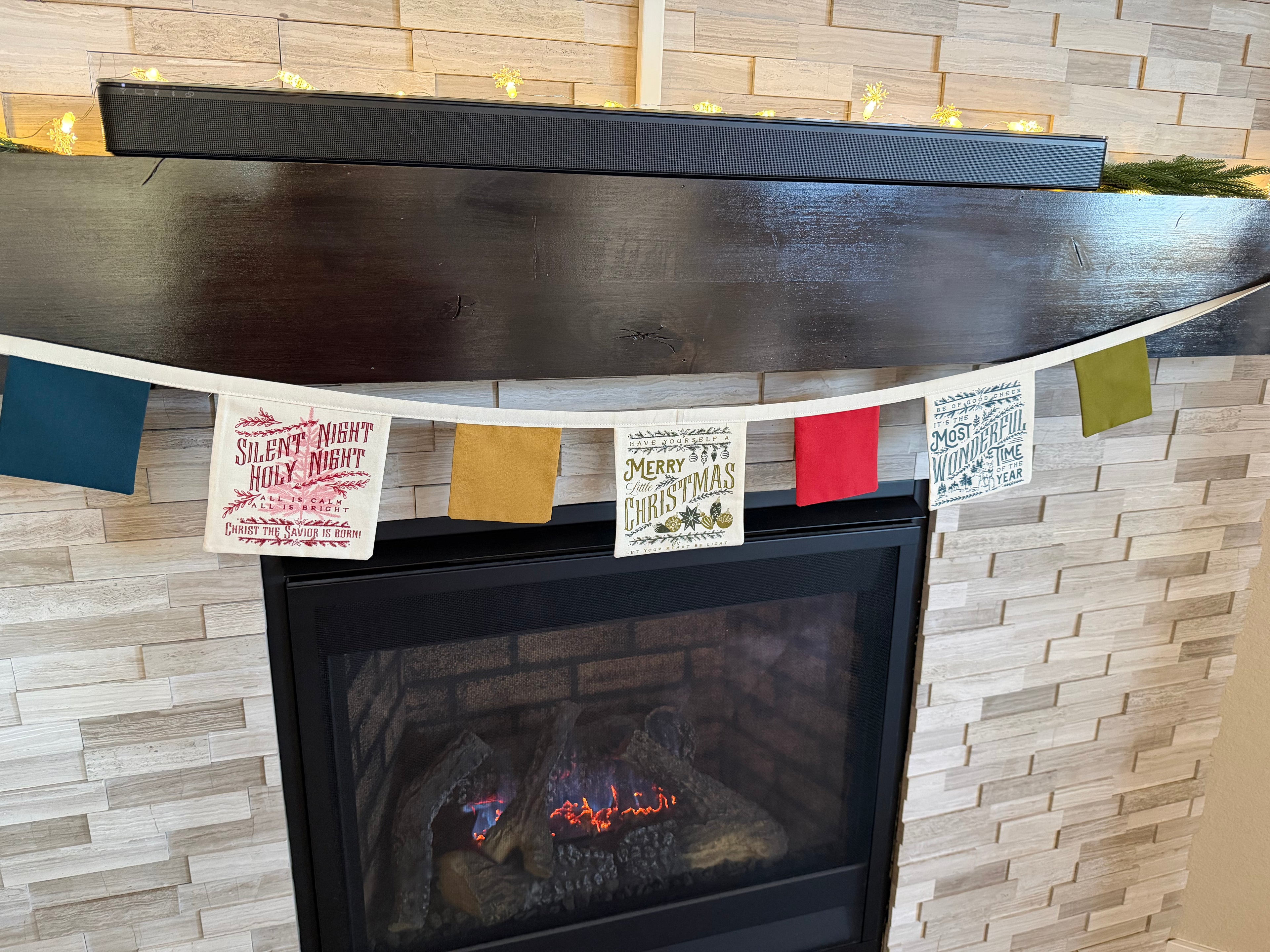 Old World Yuletide Bunting - Fancy That Design House for Moda (B)