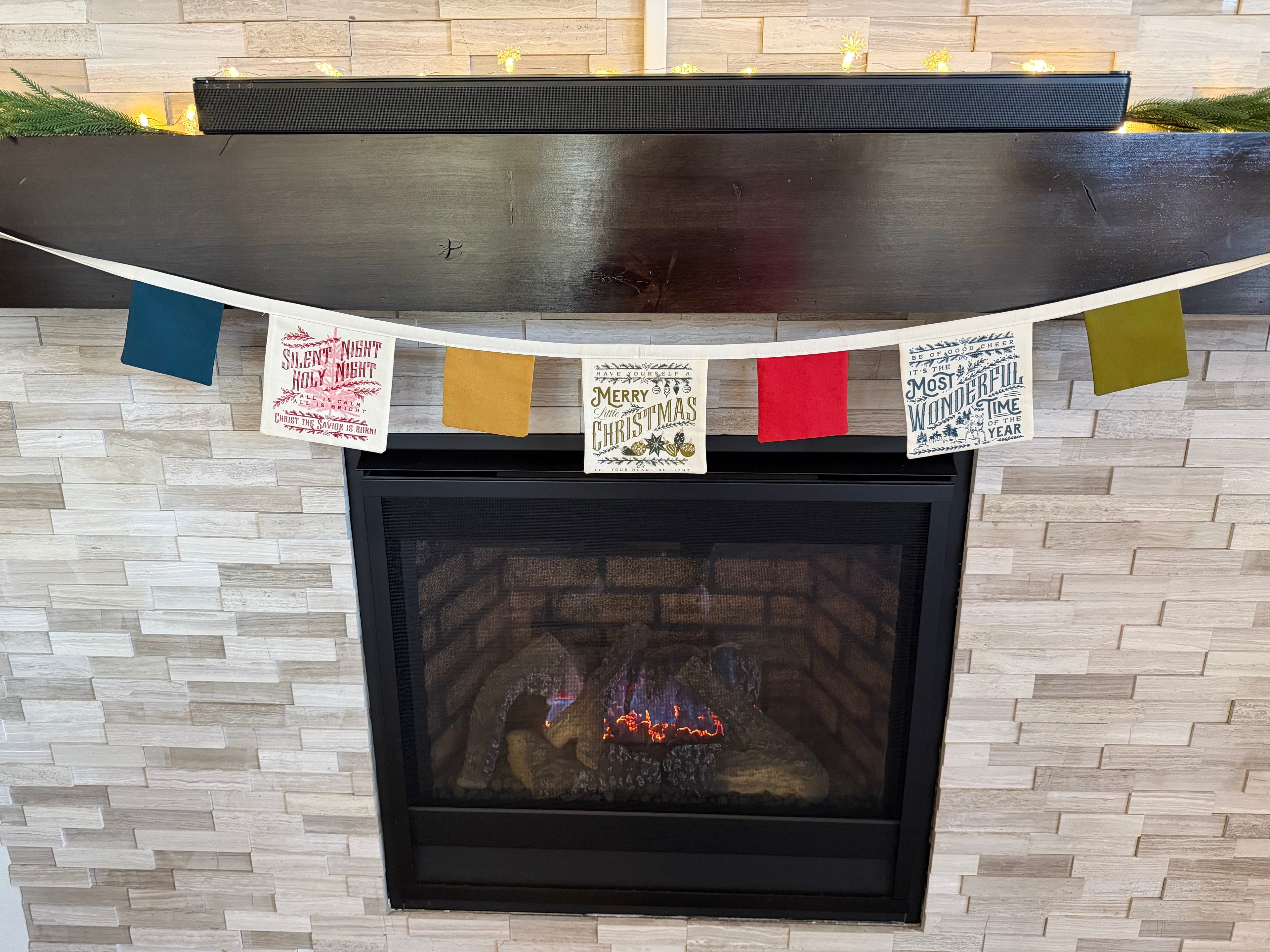 Old World Yuletide Bunting - Fancy That Design House for Moda (B)