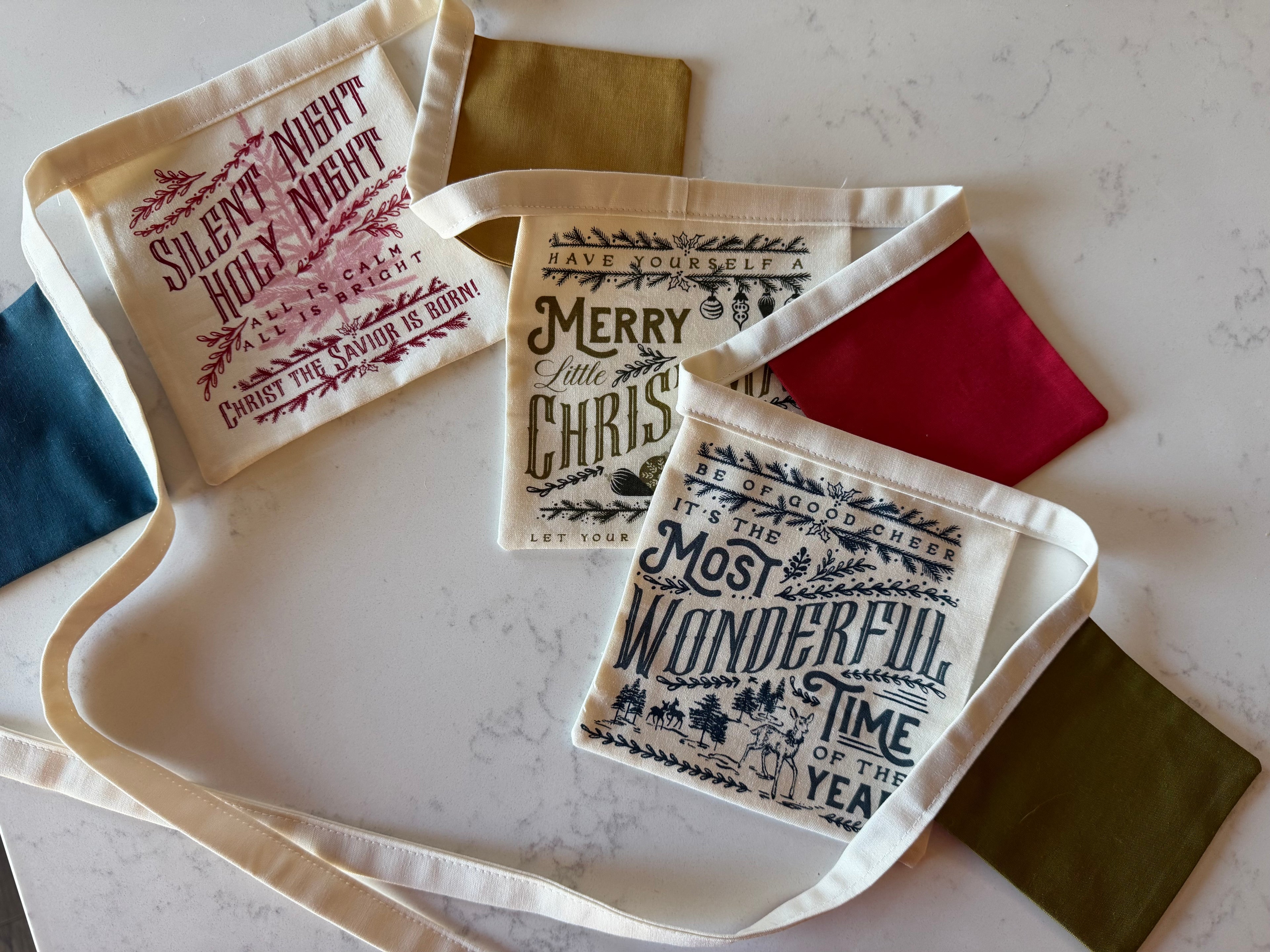 Old World Yuletide Bunting - Fancy That Design House for Moda (B)