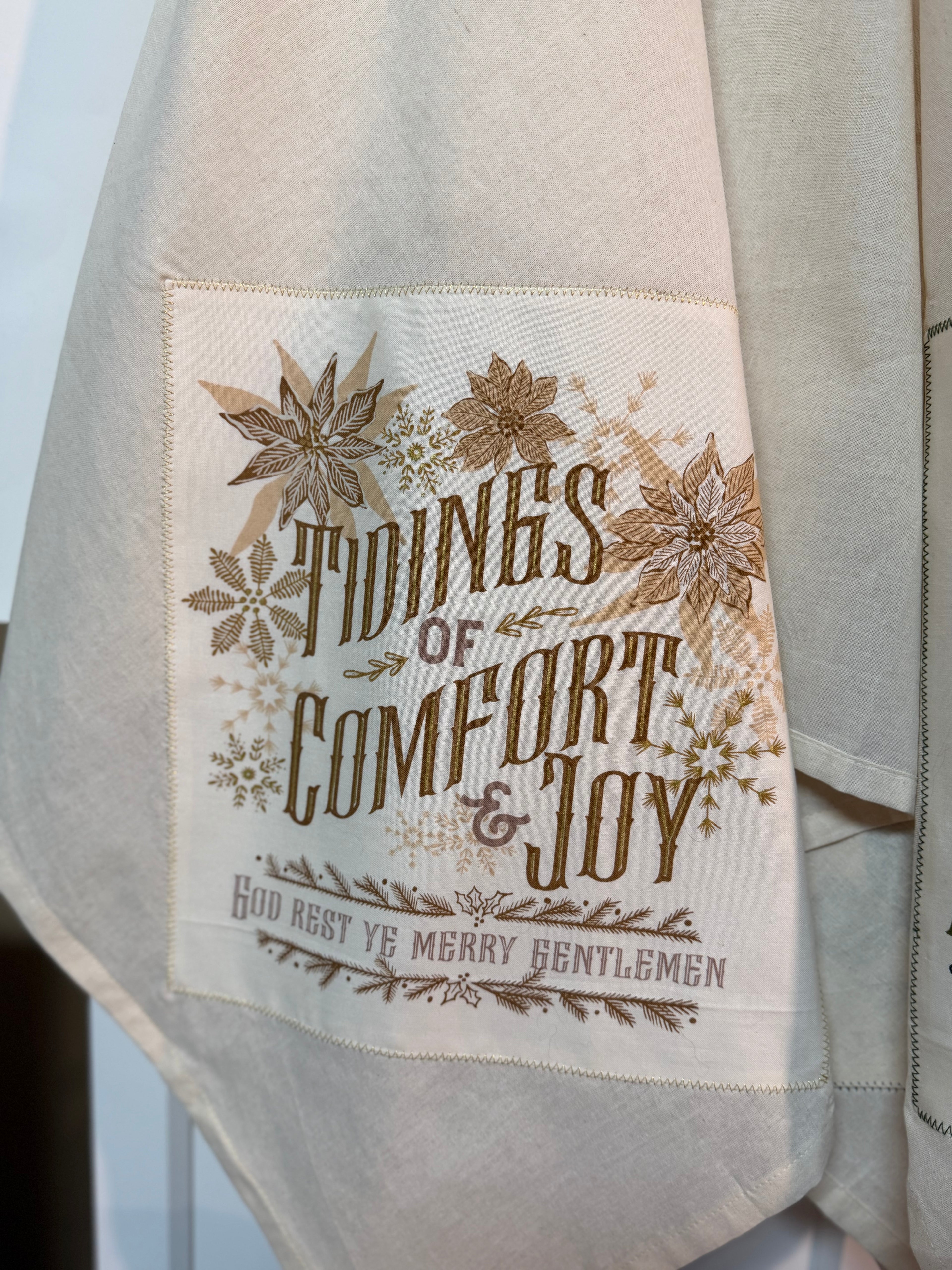 Old World Yuletide Holiday Tea Towels – Fancy That Design House (4 Styles)