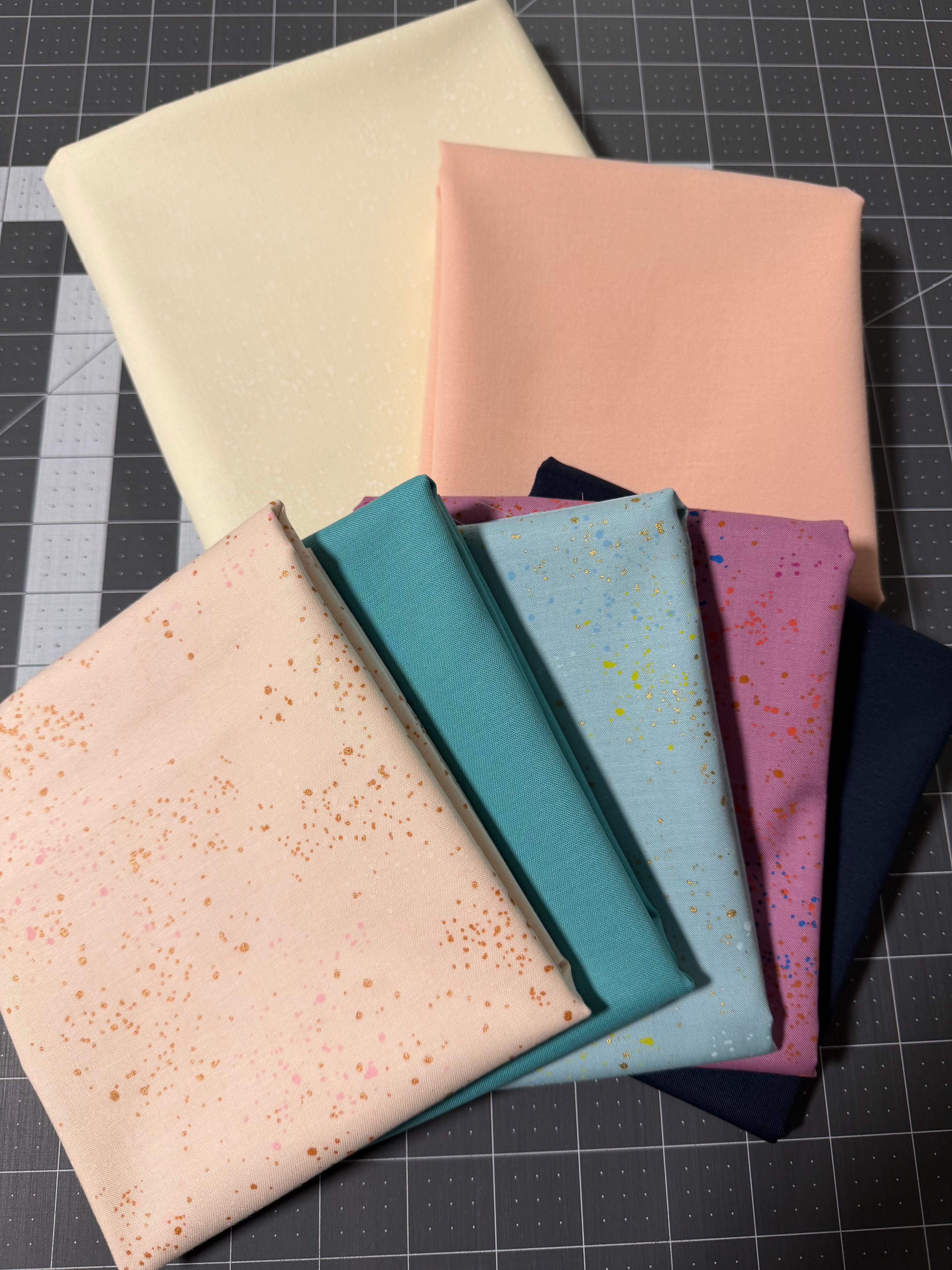 Cozy Checkered Hearts Kit - 48 x 60” Small Throw (Moda Bella Solid + Ruby Star Society)