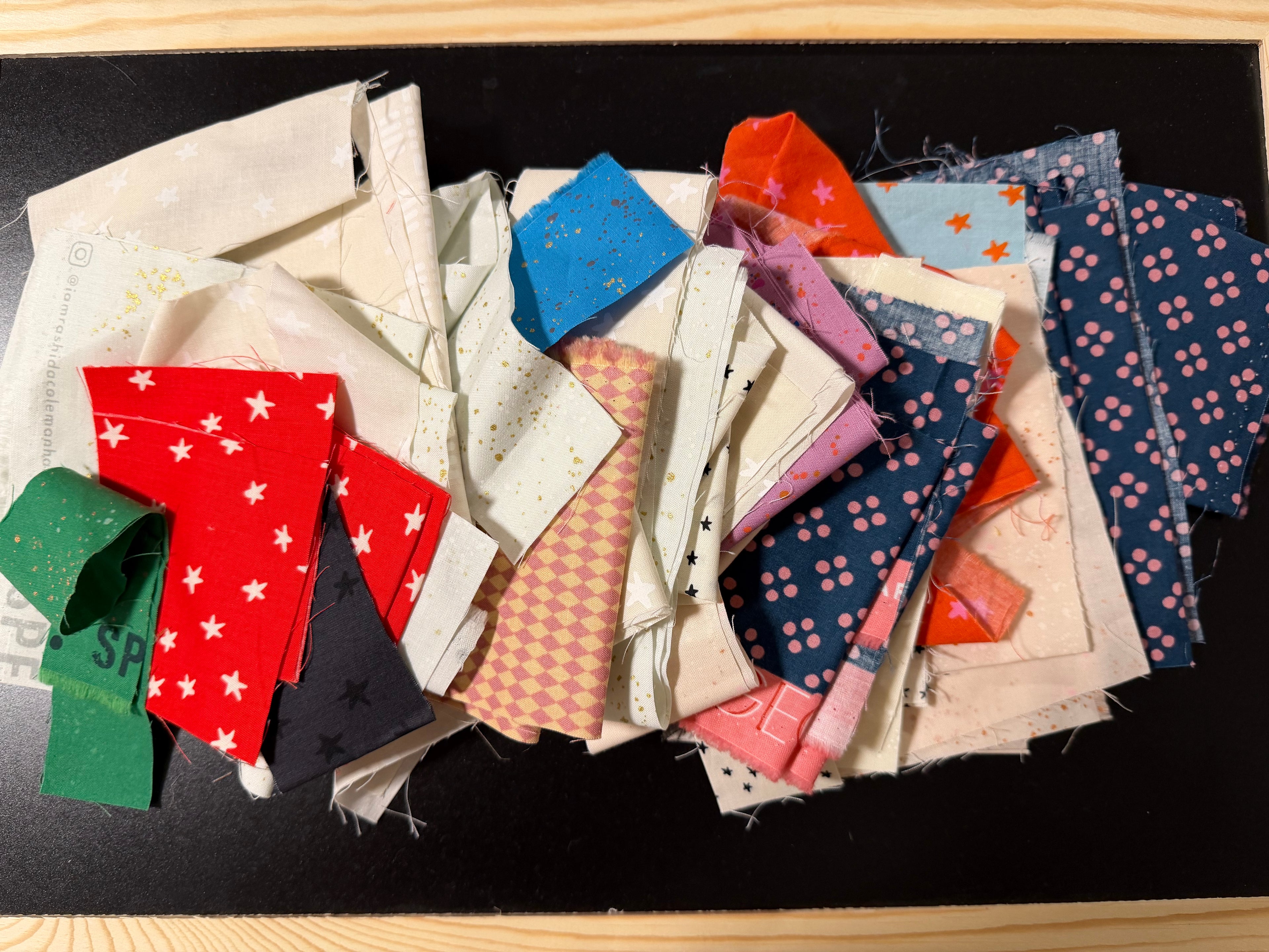 Ruby Star Society Basics Scrap Pack- 10oz Assorted Designer Fabric Cuts