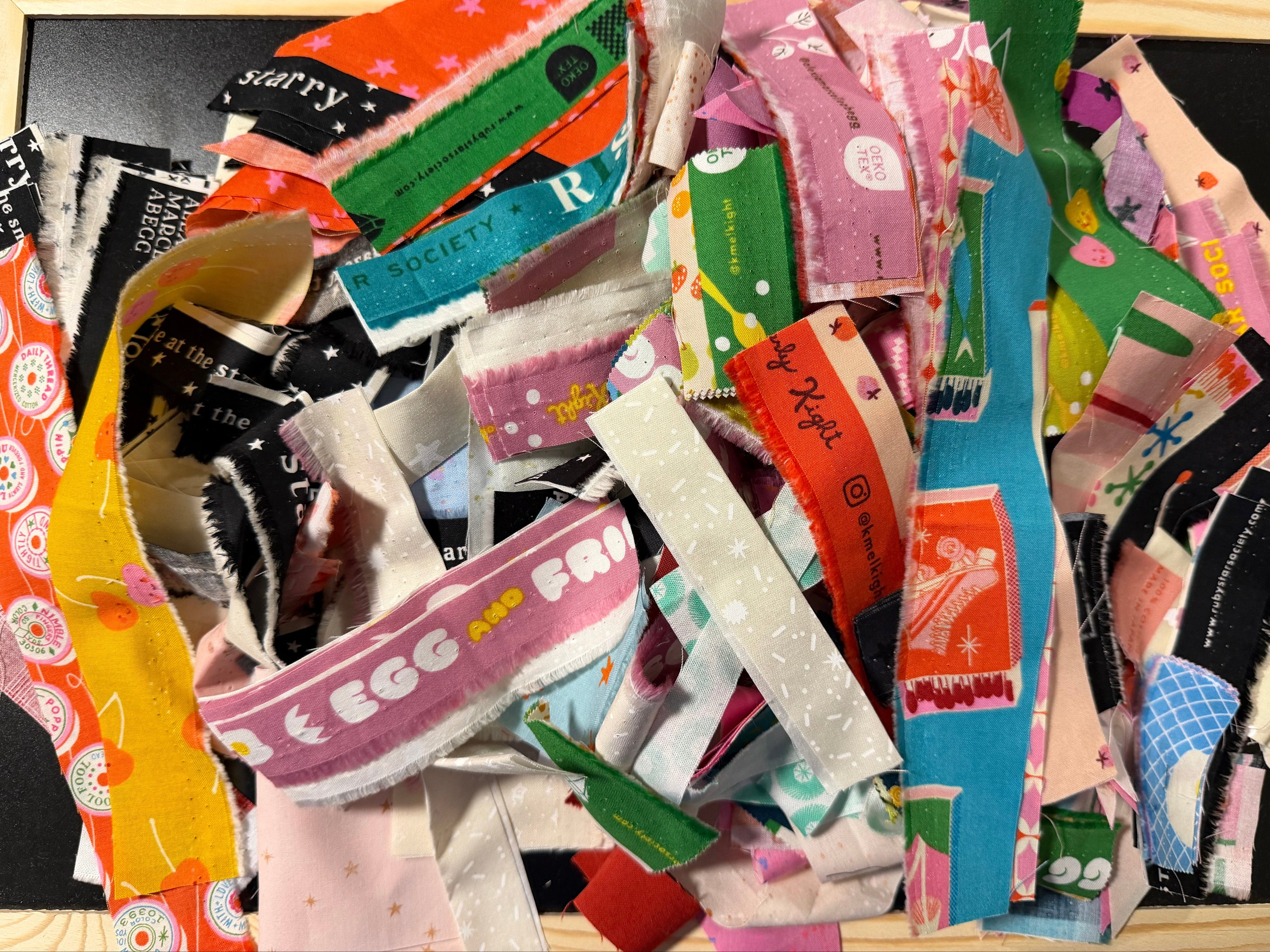 Ruby Star Society Scrap Selvedges - 8.4oz Assorted Designer Fabric Selvedges/strips