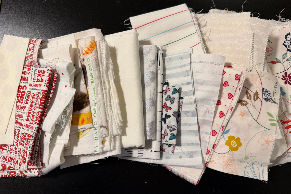 Low Volume Scrap Bag #1 - Designer Fabric Mix for Modern Quilting