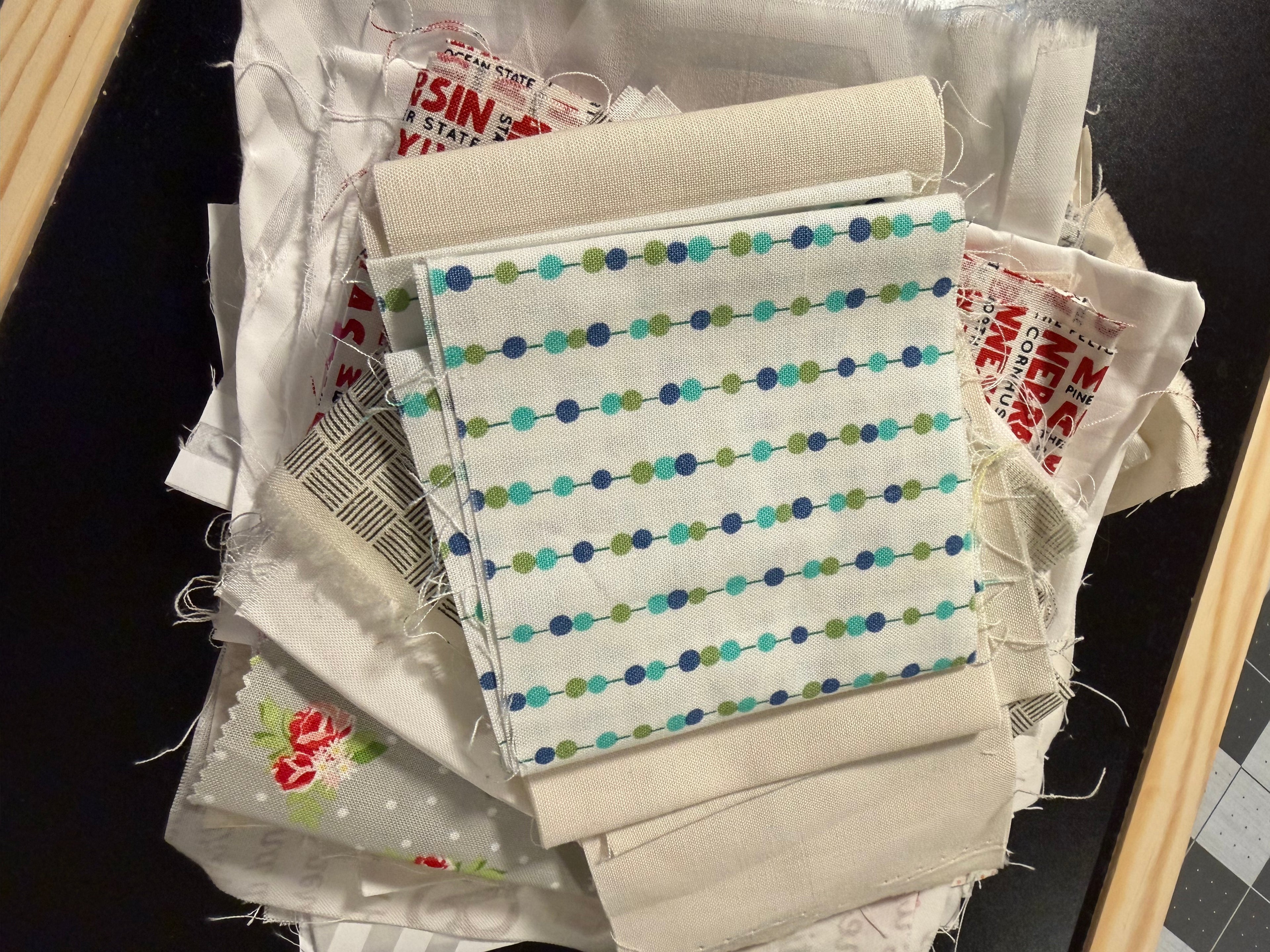 Low Volume Scrap Bag #2 - Designer Fabric Mix for Modern Quilting