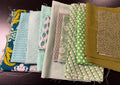 Green Scrap Bag - Designer Quilting Fabric in Fresh Shades