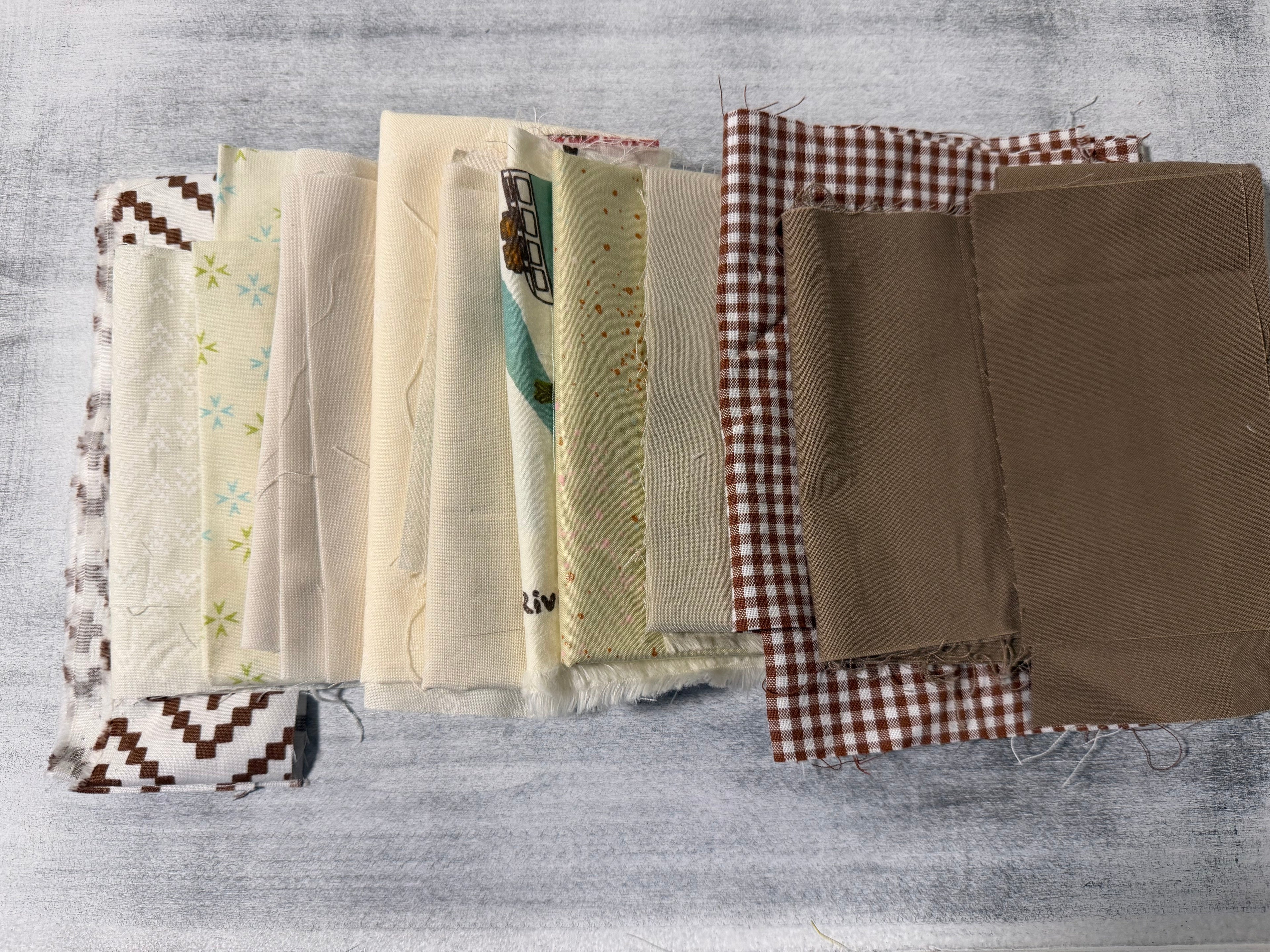 Off-White Scrap Bag - Designer Quilting Fabric in Neutral Shades