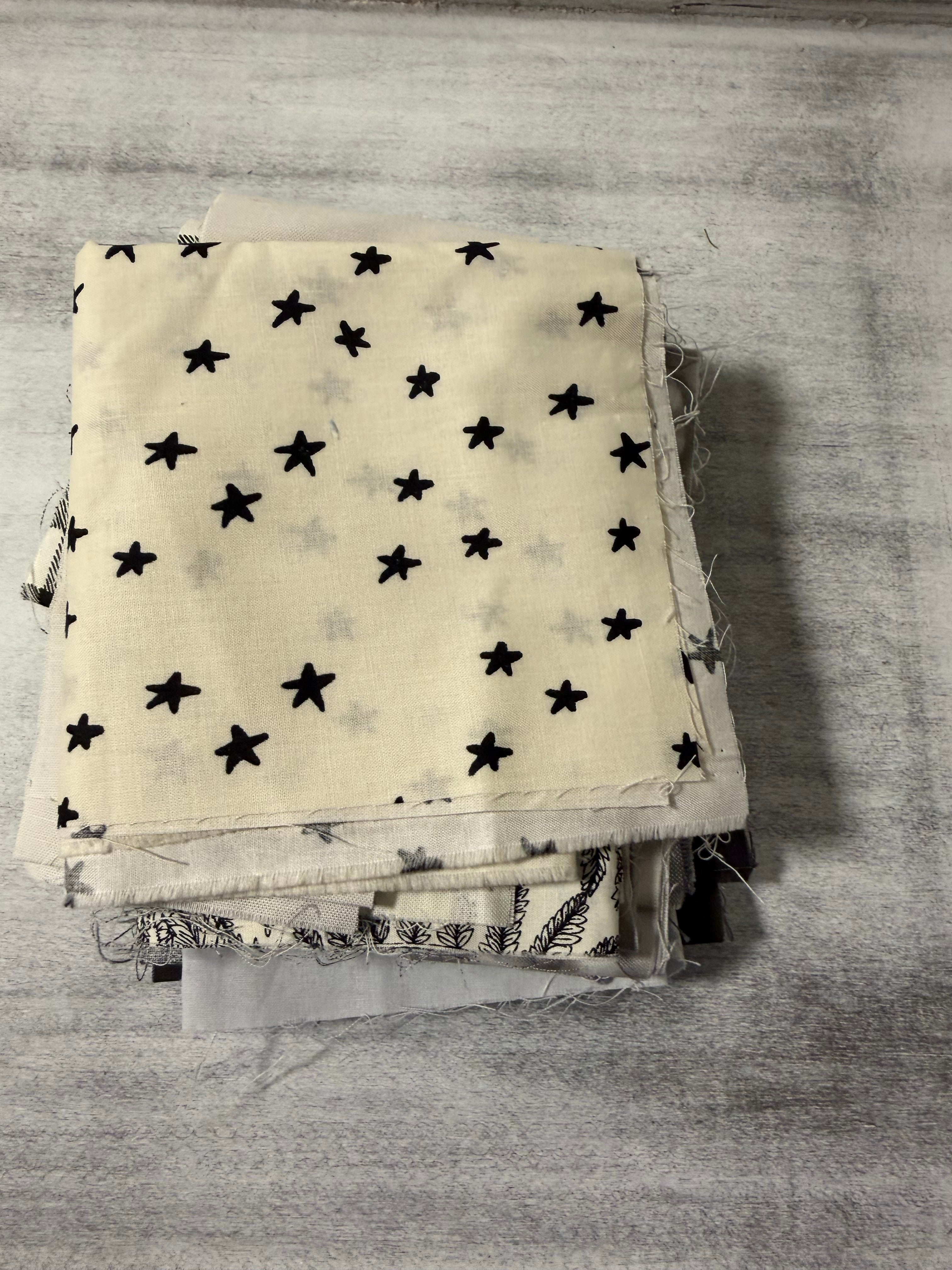 Black & White Scrap Bag - Designer Quilting Fabric