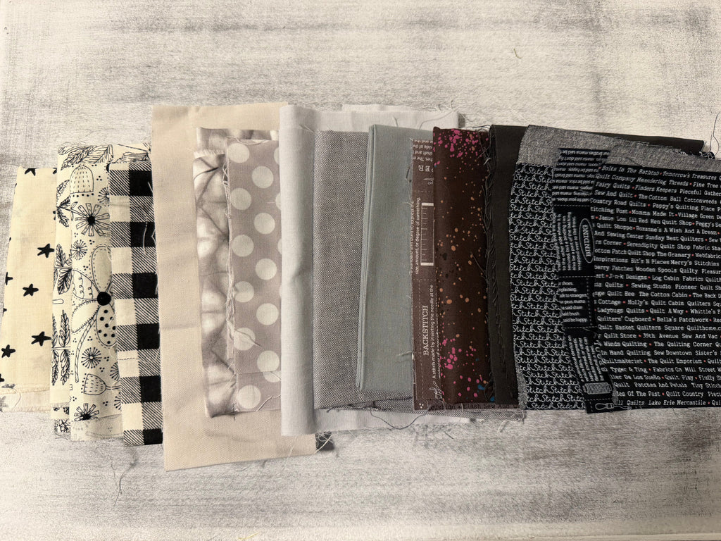 Black & White Scrap Bag - Designer Quilting Fabric
