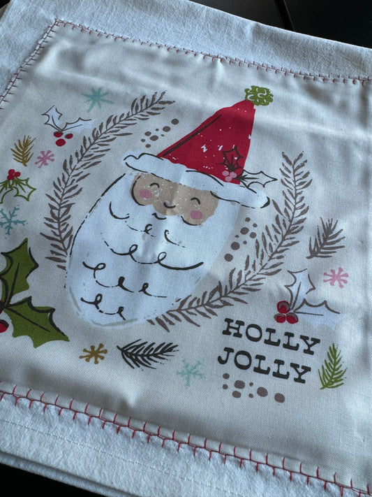 Holly Jolly Holiday Tea Towel - Cozy Wonderland by Fancy That Design House