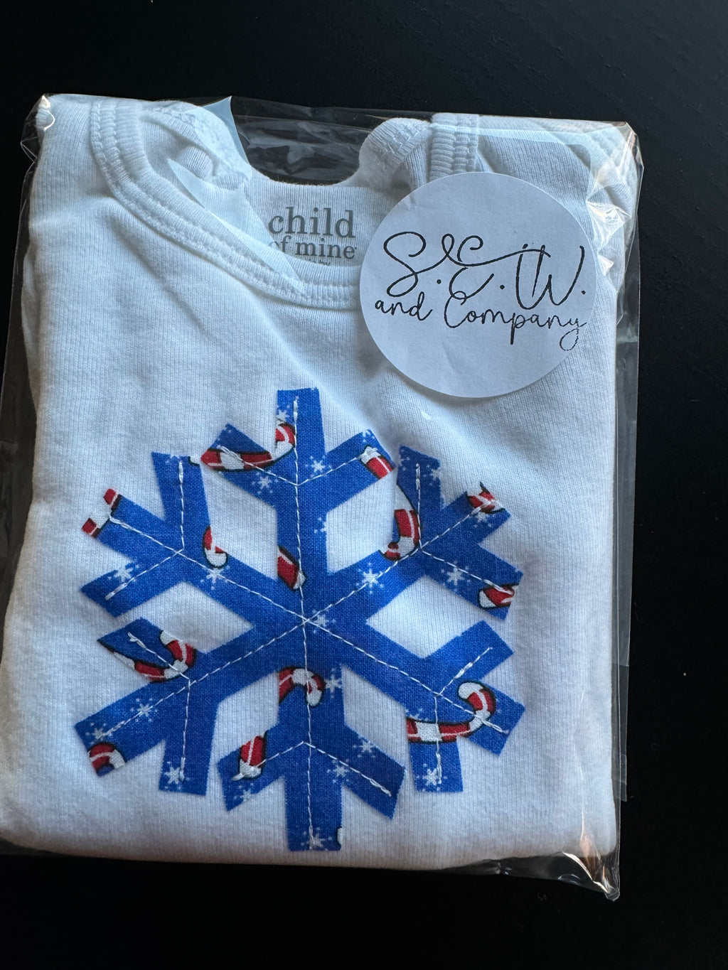 Snowflake Appliqué Onesie