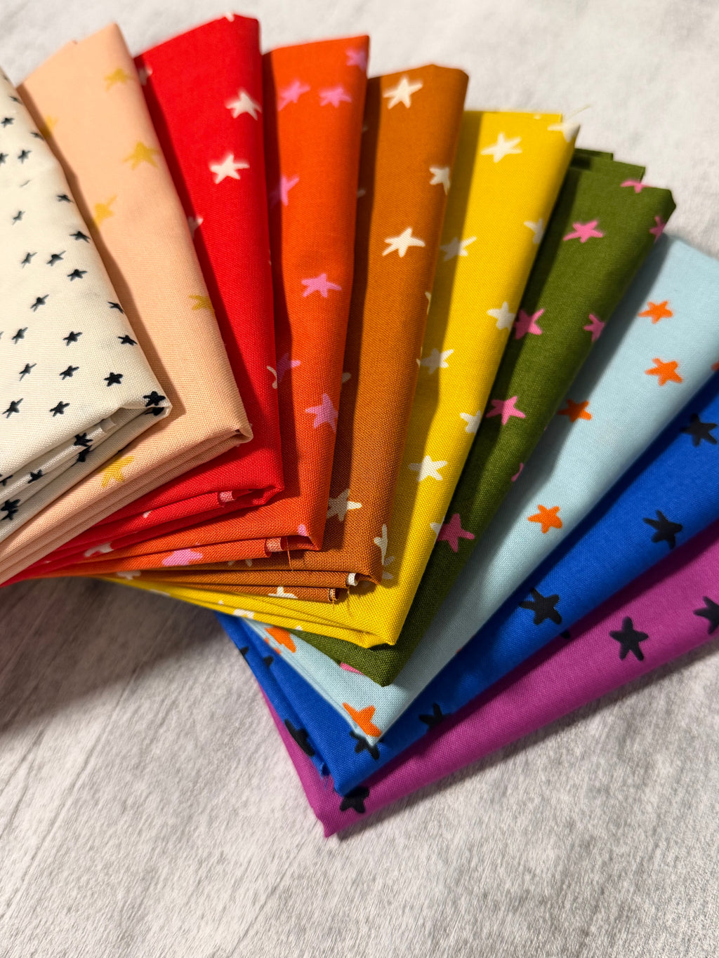 Starry Rainbow Fat-Quarter Bundle (10Pc) - Ruby Star Society by Alexia Abegg