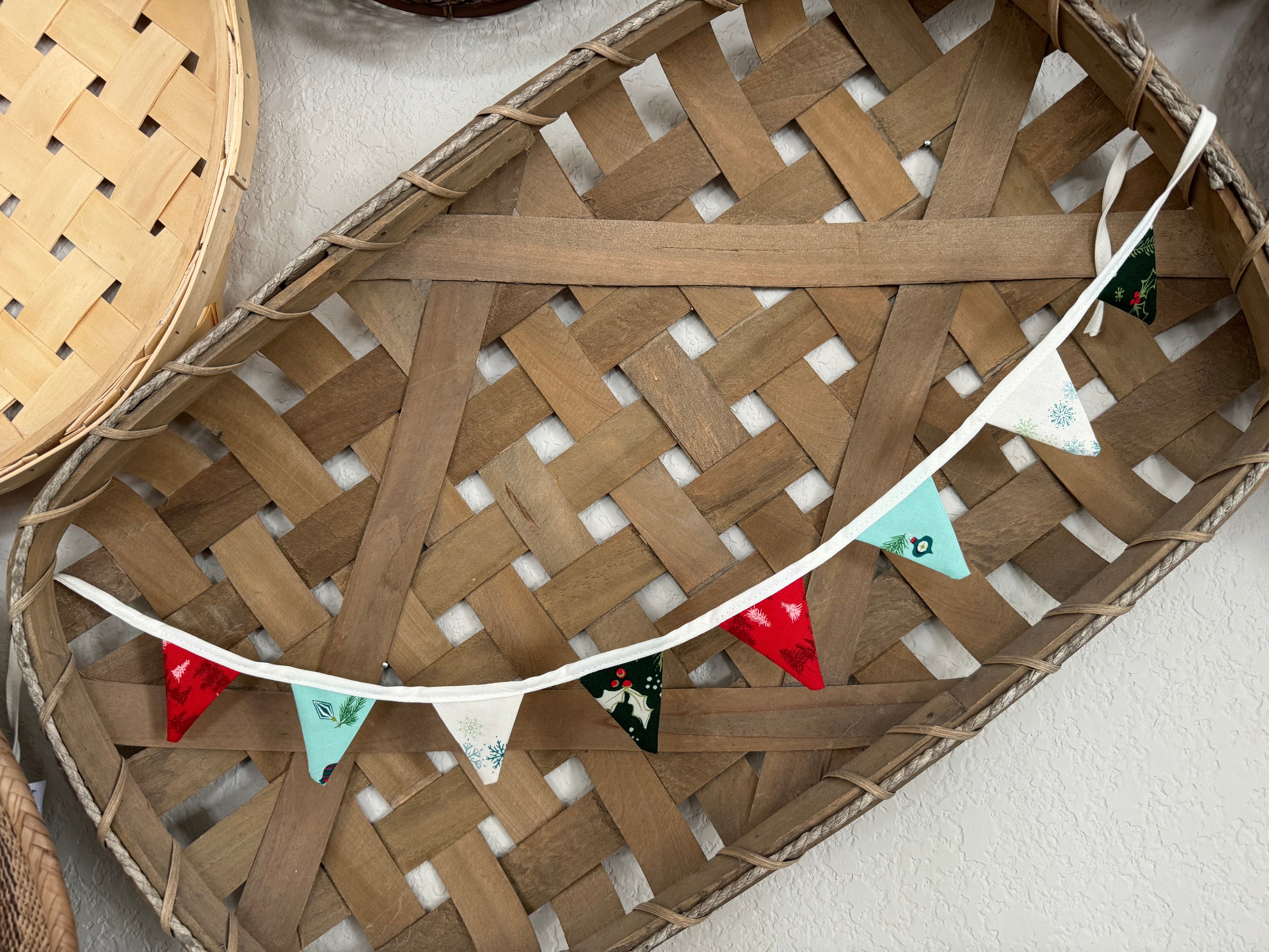 Cozy Mini Bunting - White | Cozy Wonderland by Moda Fabrics