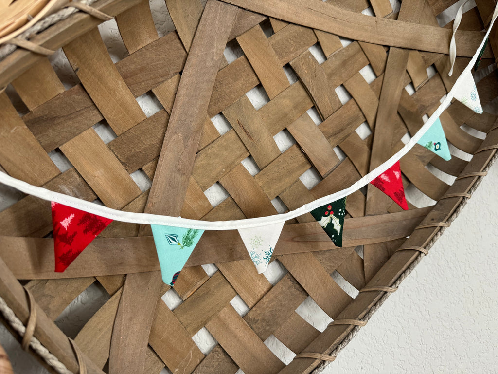 Cozy Mini Bunting - White | Cozy Wonderland by Moda Fabrics