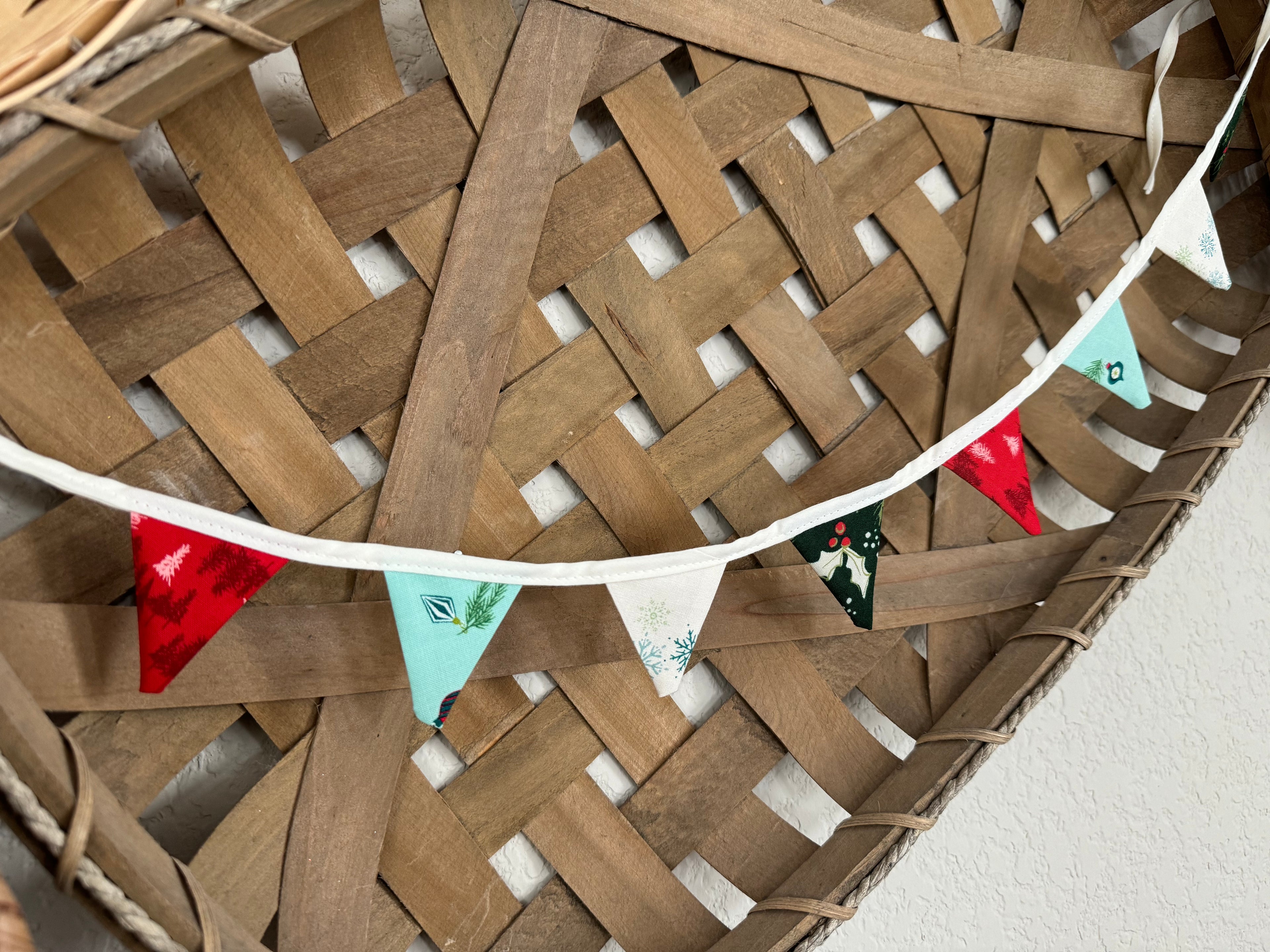 Cozy Mini Bunting - White | Cozy Wonderland by Moda Fabrics