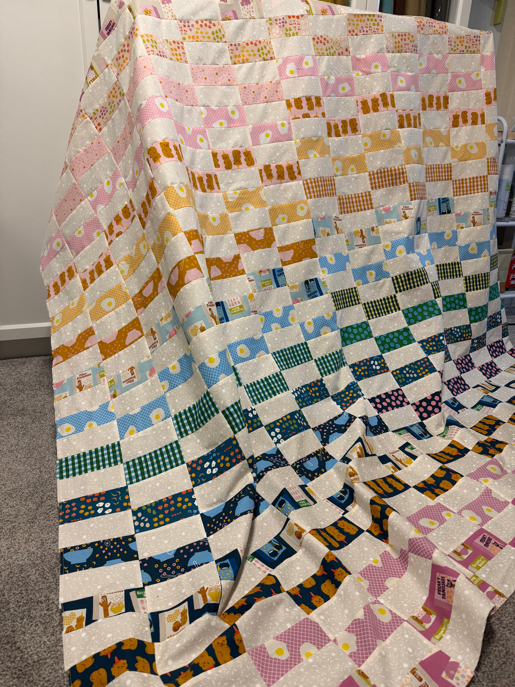 Egg & Friends Charm Pack Split Quilt Kit - Small Throw
