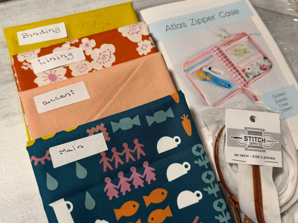Paper Cuts 2 Atlas Zipper Case Kit | Center Street Quilts | Ruby Star Society