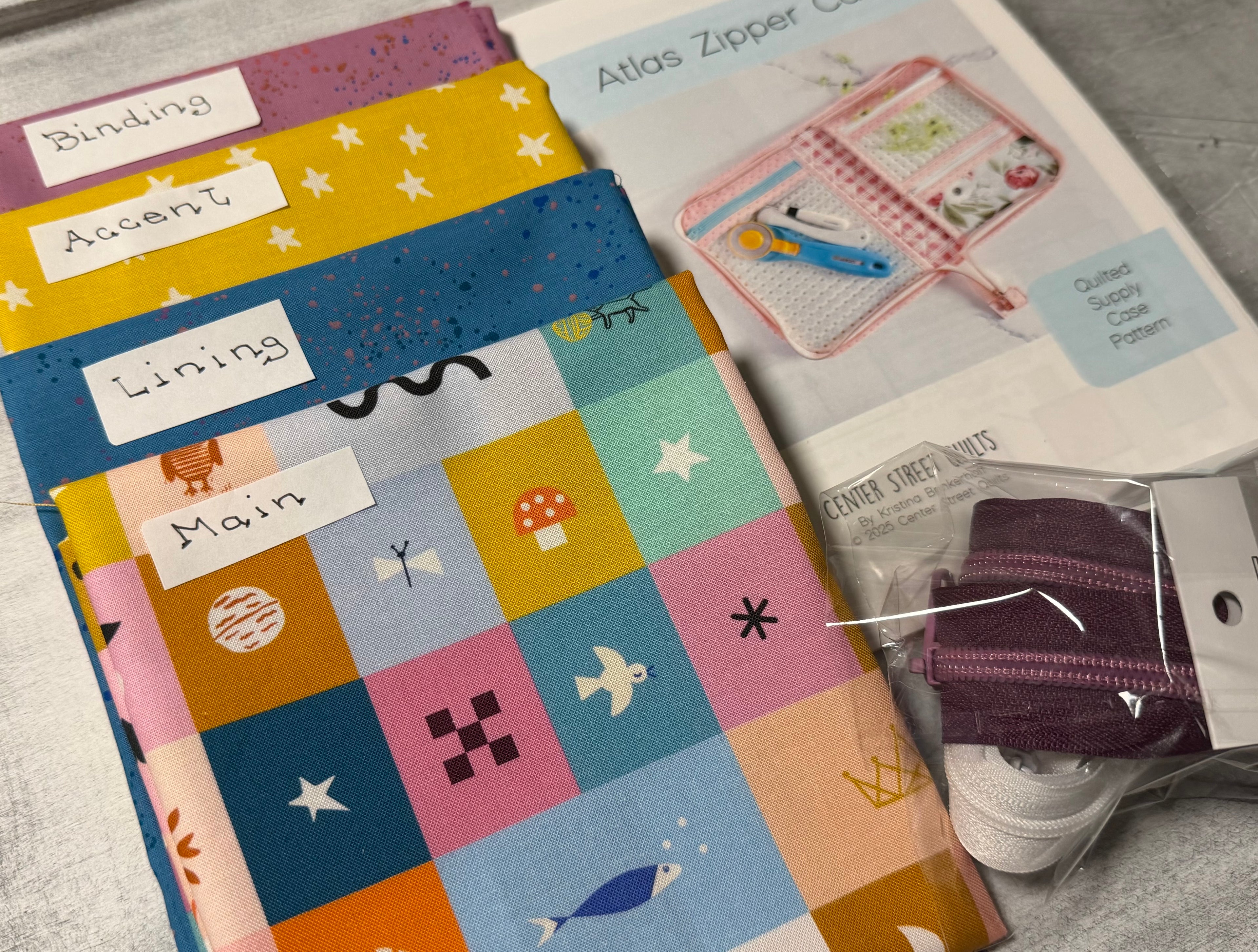 Atlas Zipper Case Kit | Center Street Quilts | Ruby Star Society