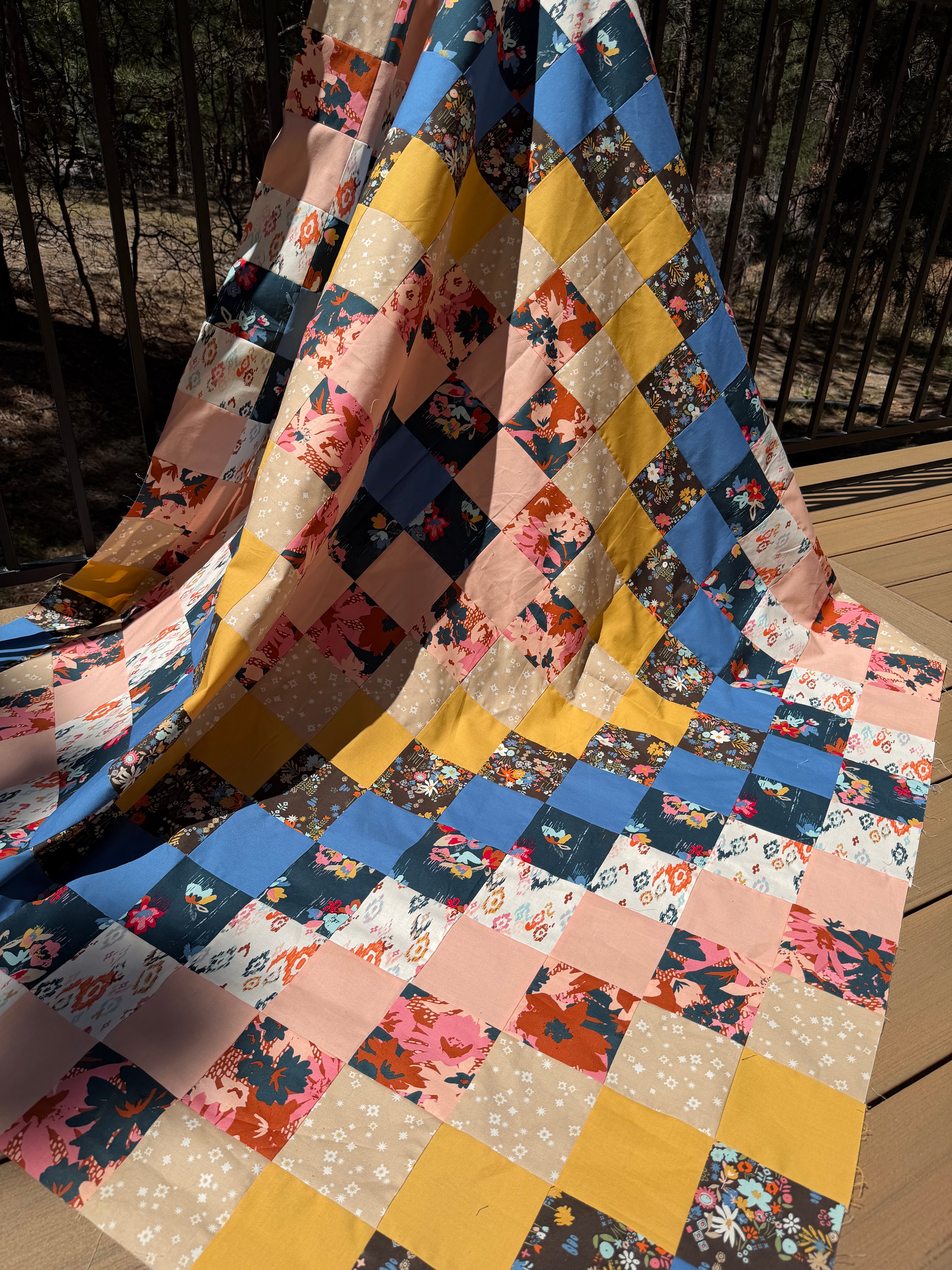 Boho Haven Bullseye Quilt Kit - Throw Size
