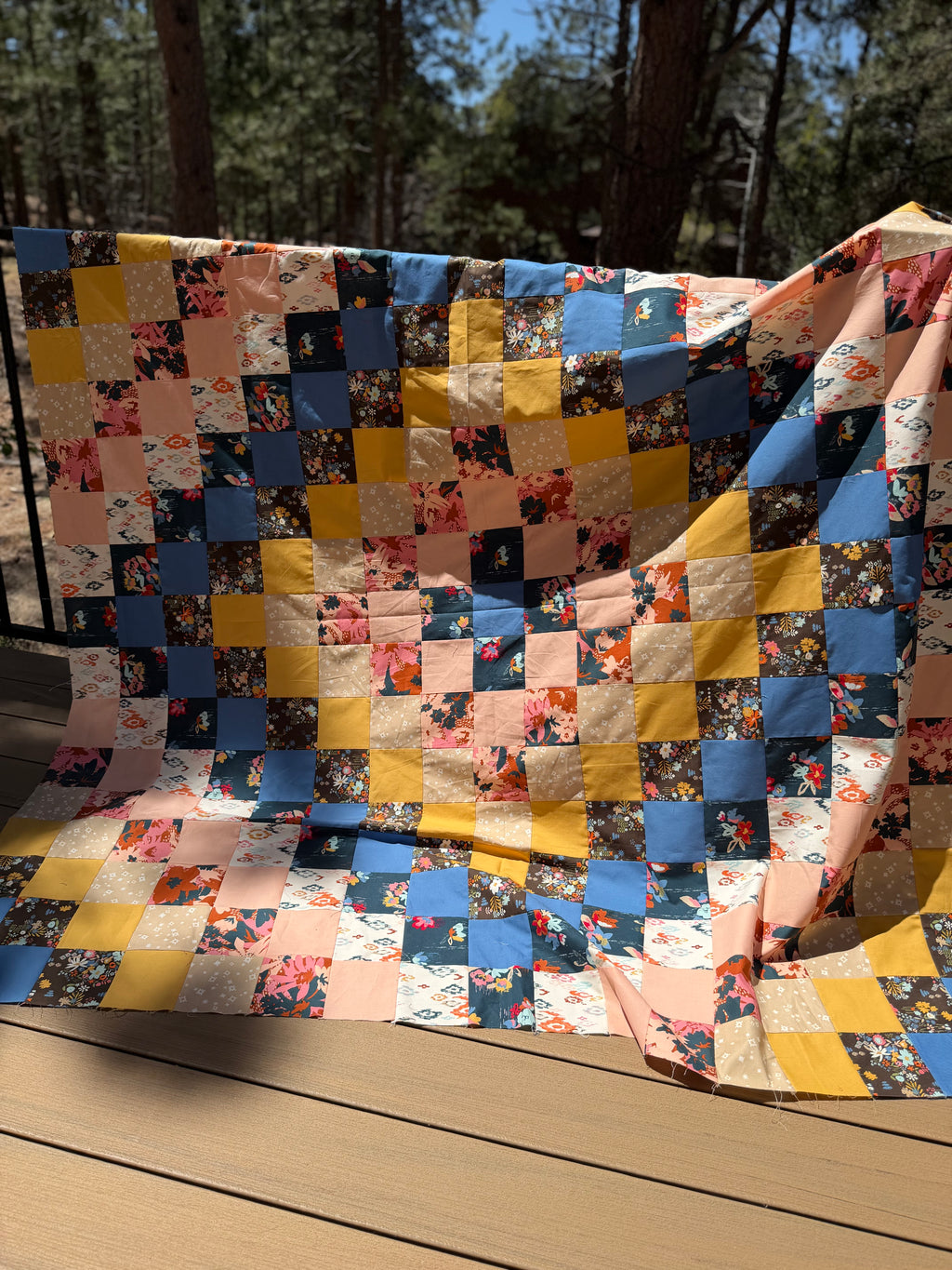 Boho Haven Bullseye Quilt Kit - Throw Size
