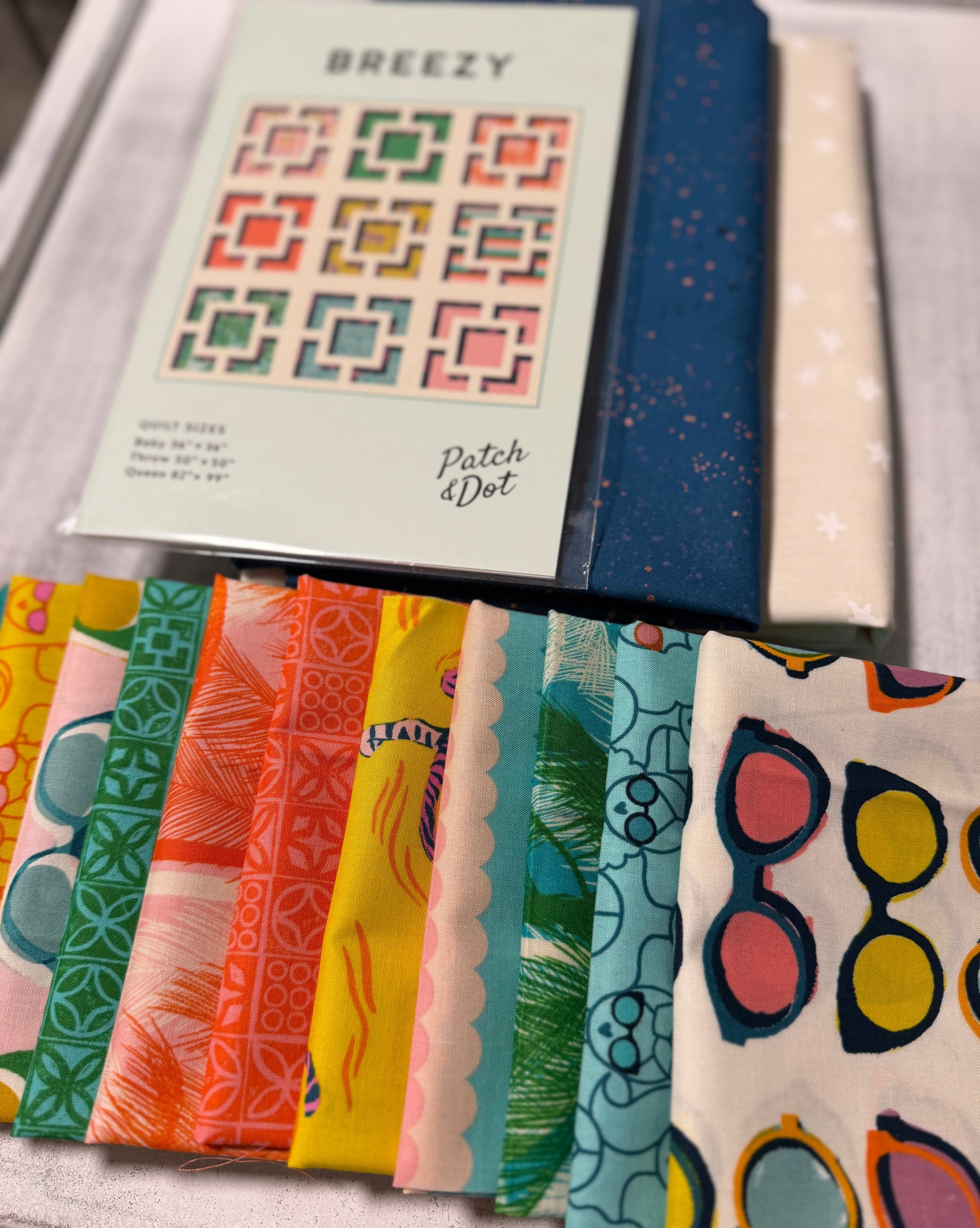 Poolside Too Breezy Quilt Kit - Throw Size