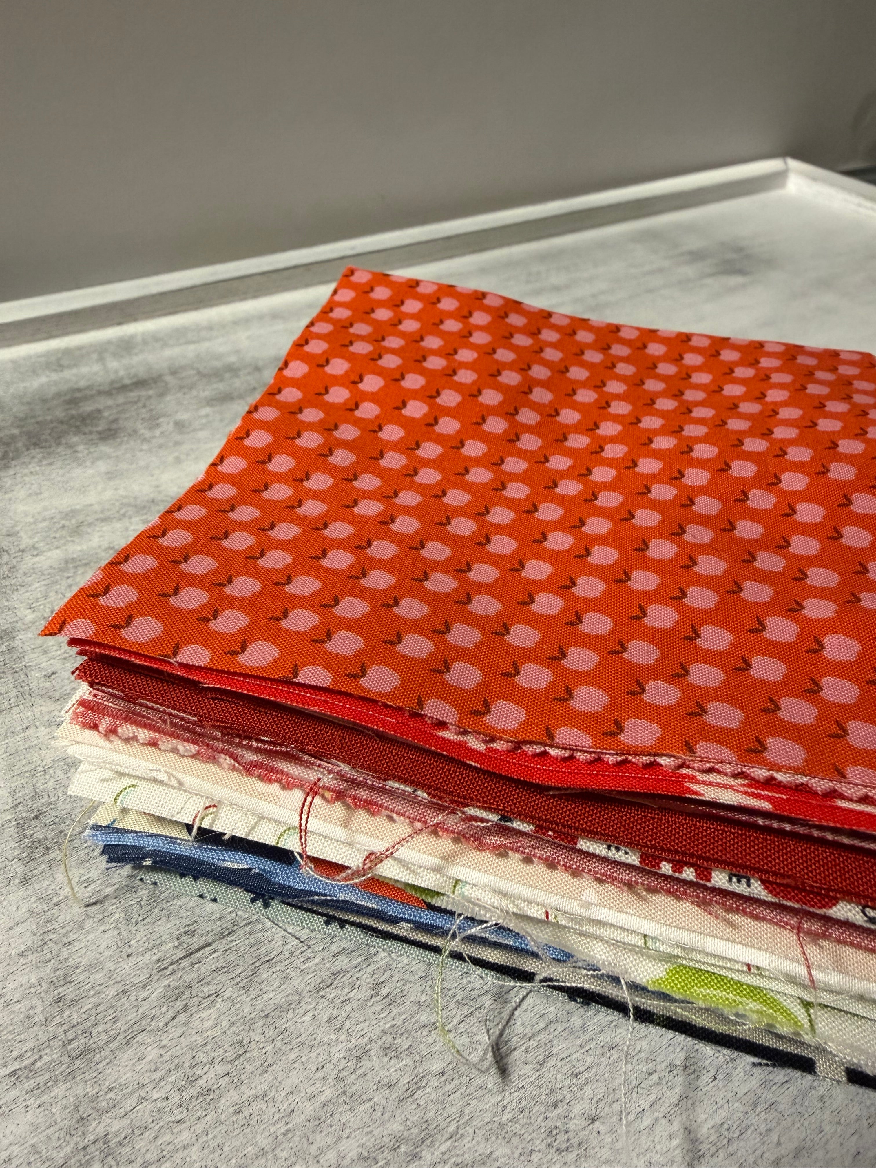 Red, White, and Blue Square Bundle B | Scrap Bundle