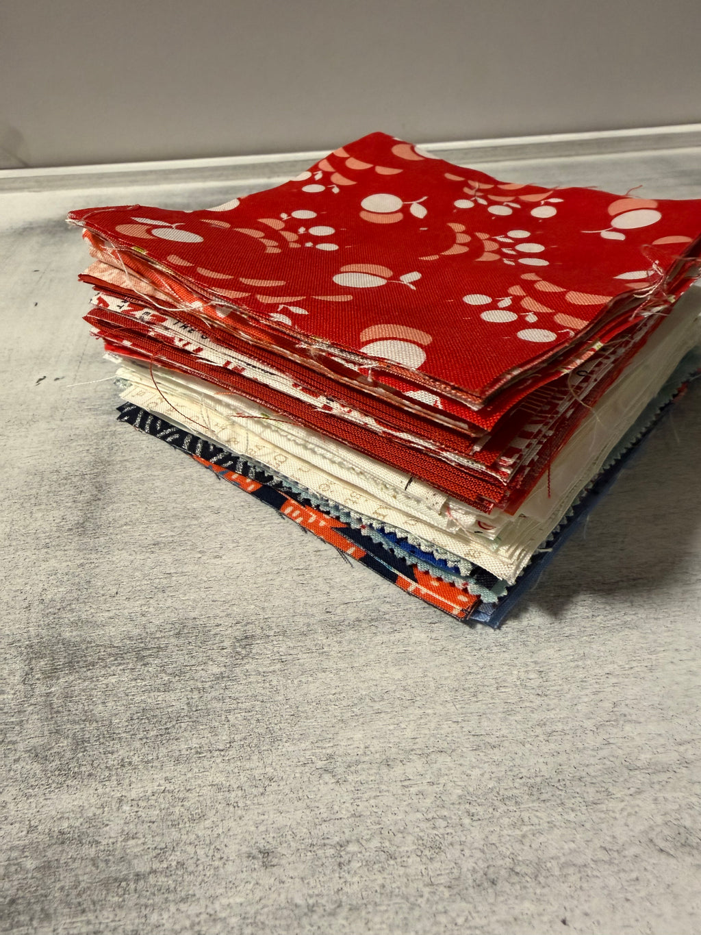 Red, White, and Blue Square Bundle A | Scrap Bundle