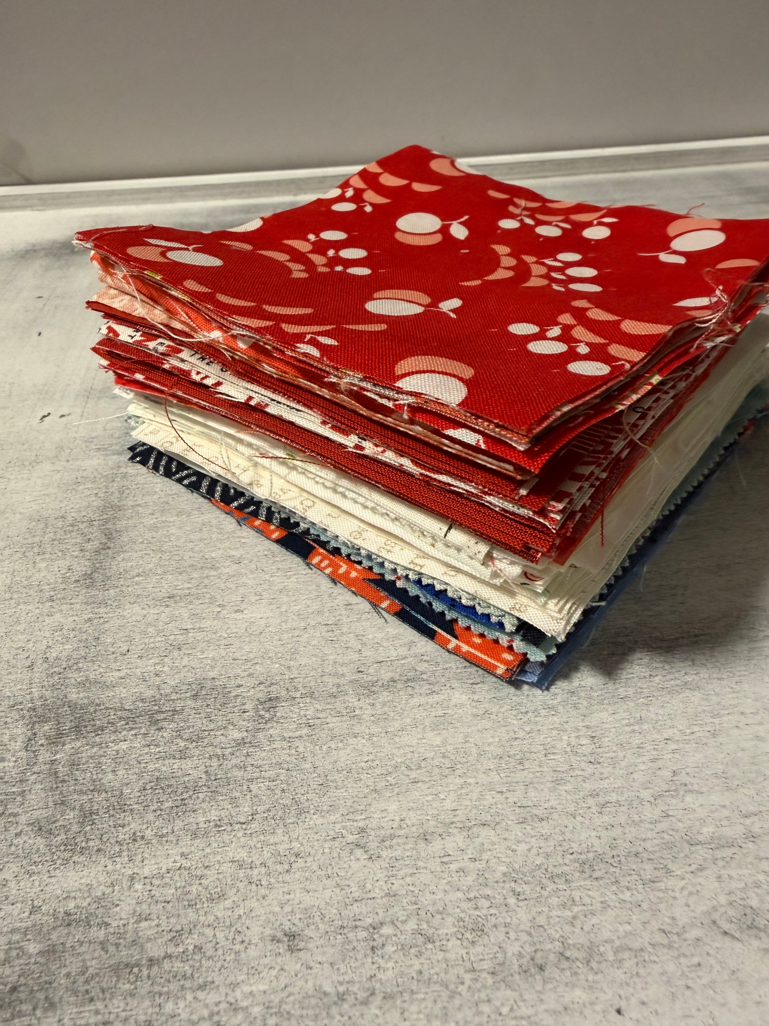 Red, White, and Blue Square Bundle A | Scrap Bundle