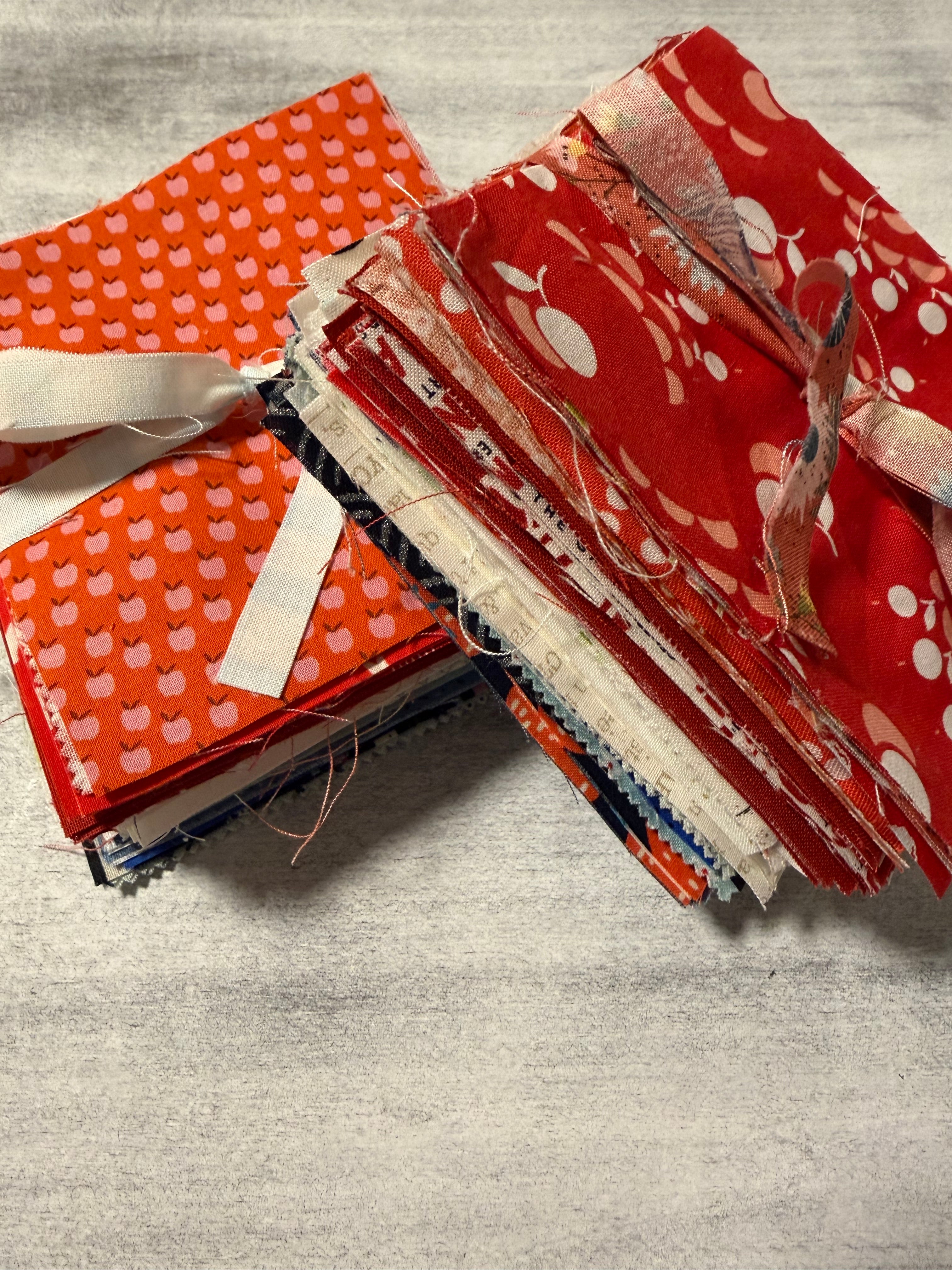 Red, White, and Blue Square Bundle B | Scrap Bundle