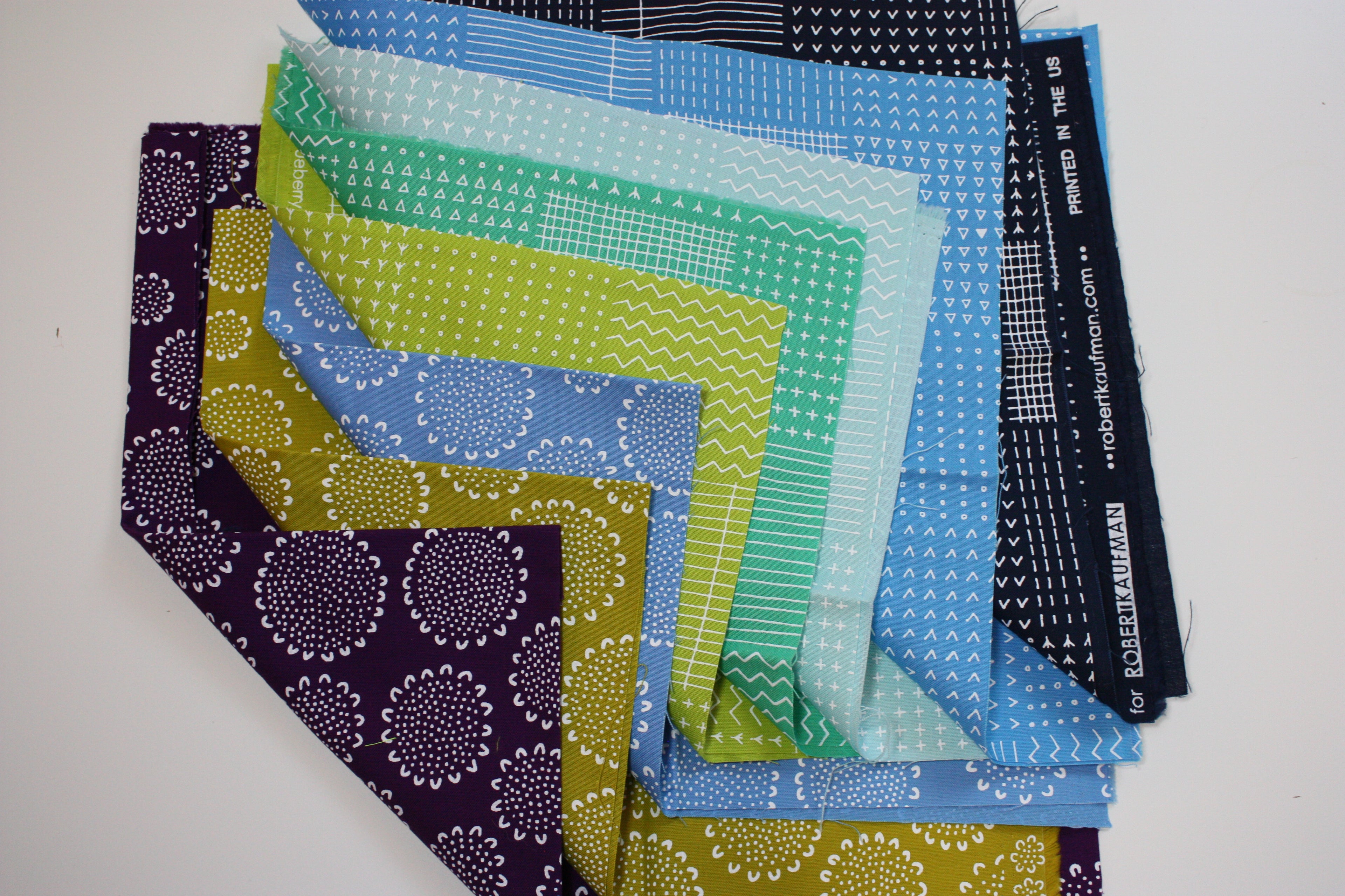 Blueberry Park Fat Eighth Bundle - Cool Colors by Karen Lewis