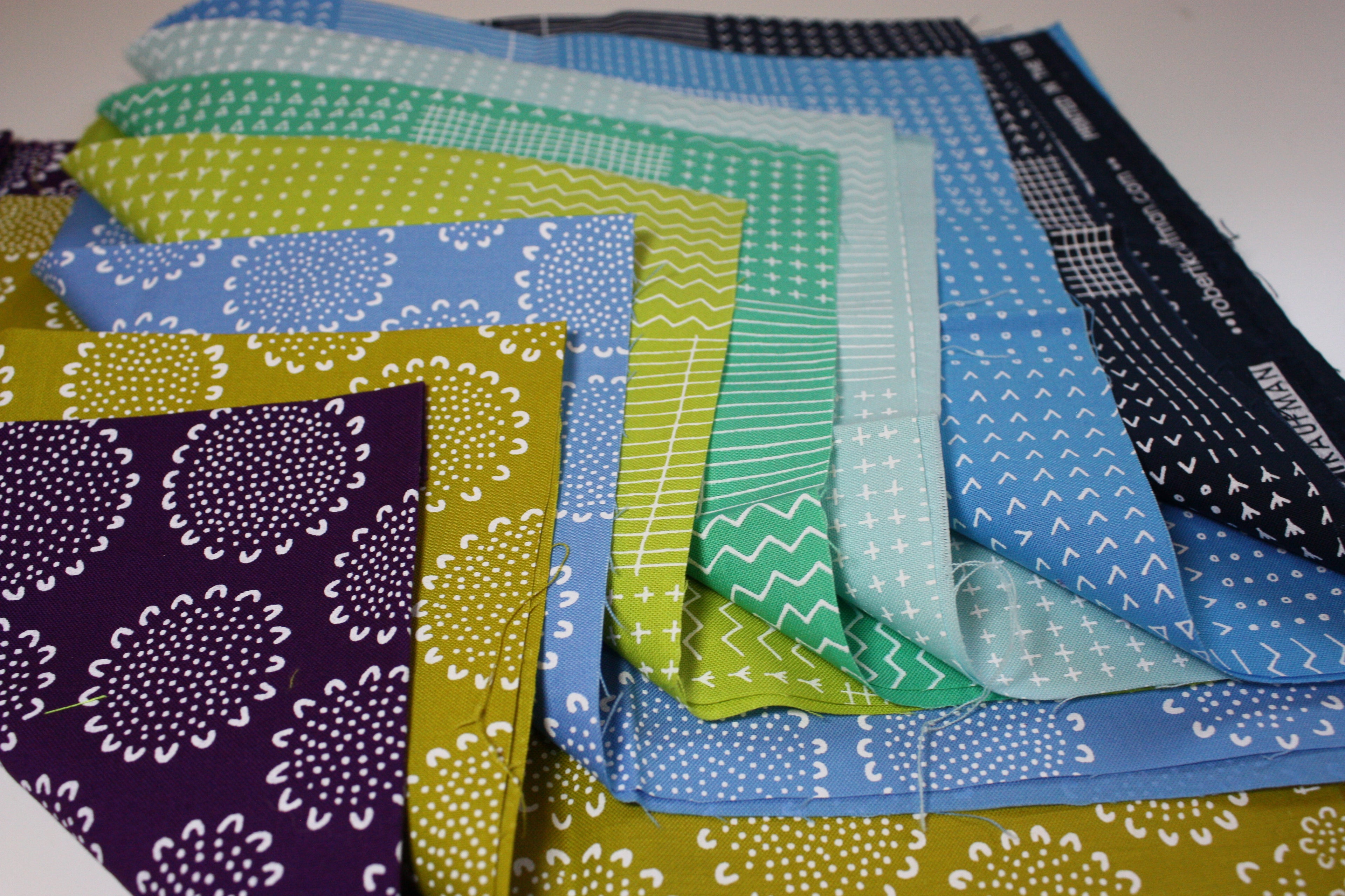 Blueberry Park Fat Eighth Bundle - Cool Colors by Karen Lewis