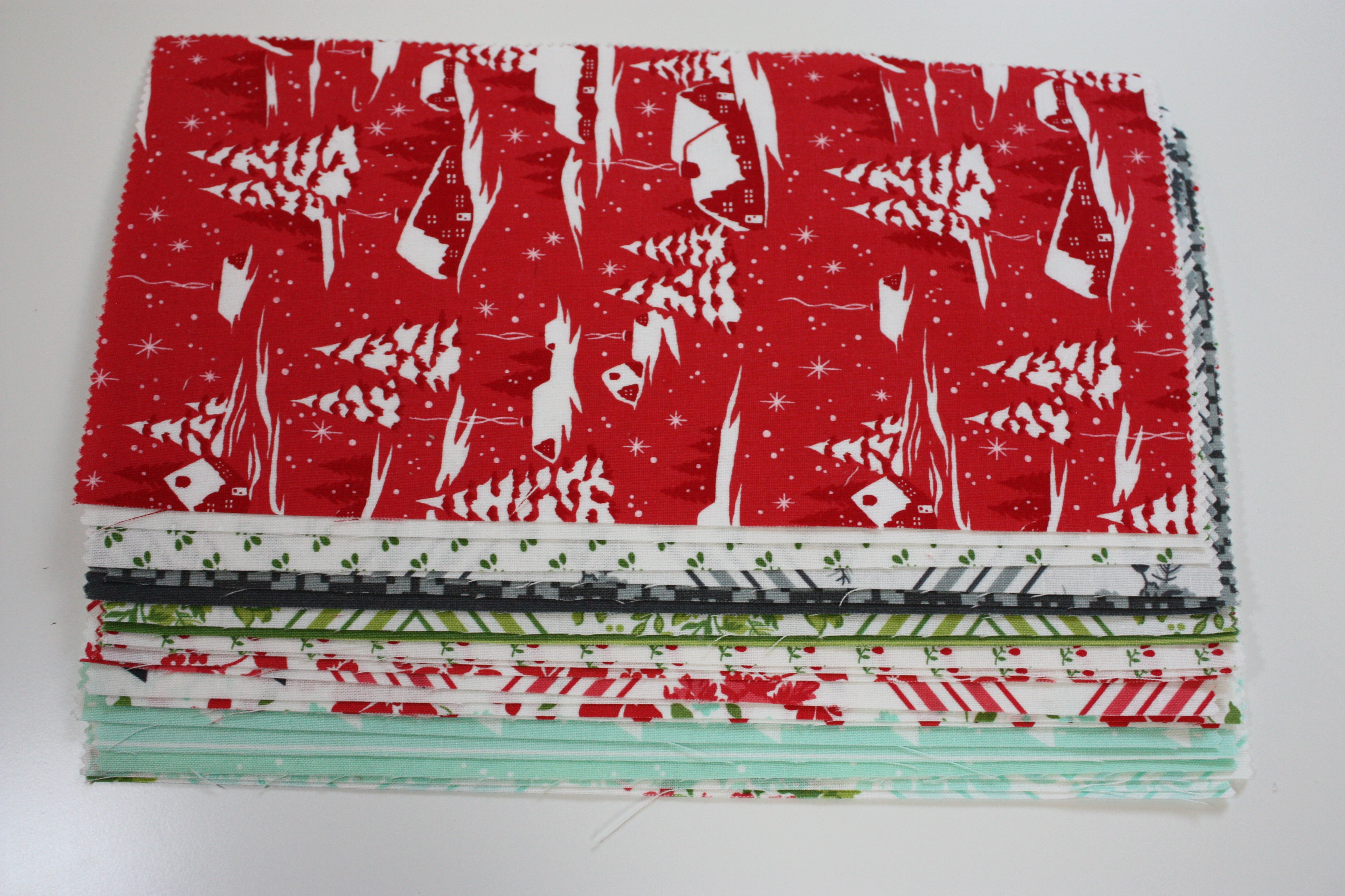 Merry Little Christmas Scrap Bundle - 5" x10" Cuts by Bonnie and Camille for Moda