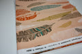Moda Nomad Fabric - 20” Peach Feather Print by Urban Chicks (OOP)