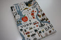 Bon Voyage Fabric - Half Yard White Map Print by Rifle Paper Co.