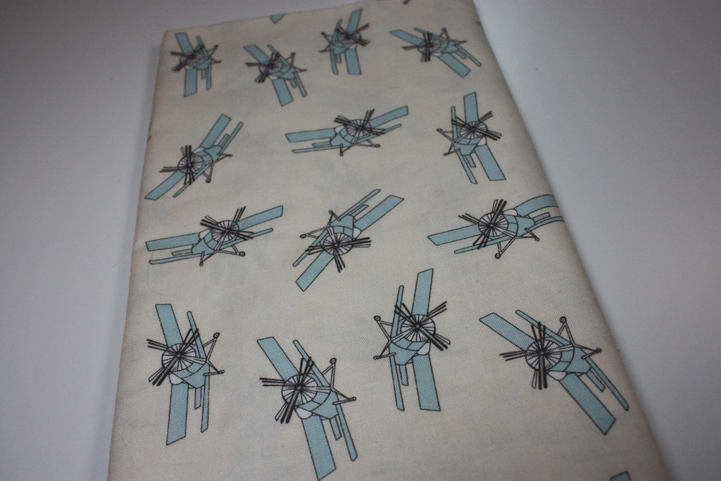Mighty Machines Fabric Cut - 1 Yard Airplane Print by Lydia Nelson for Moda