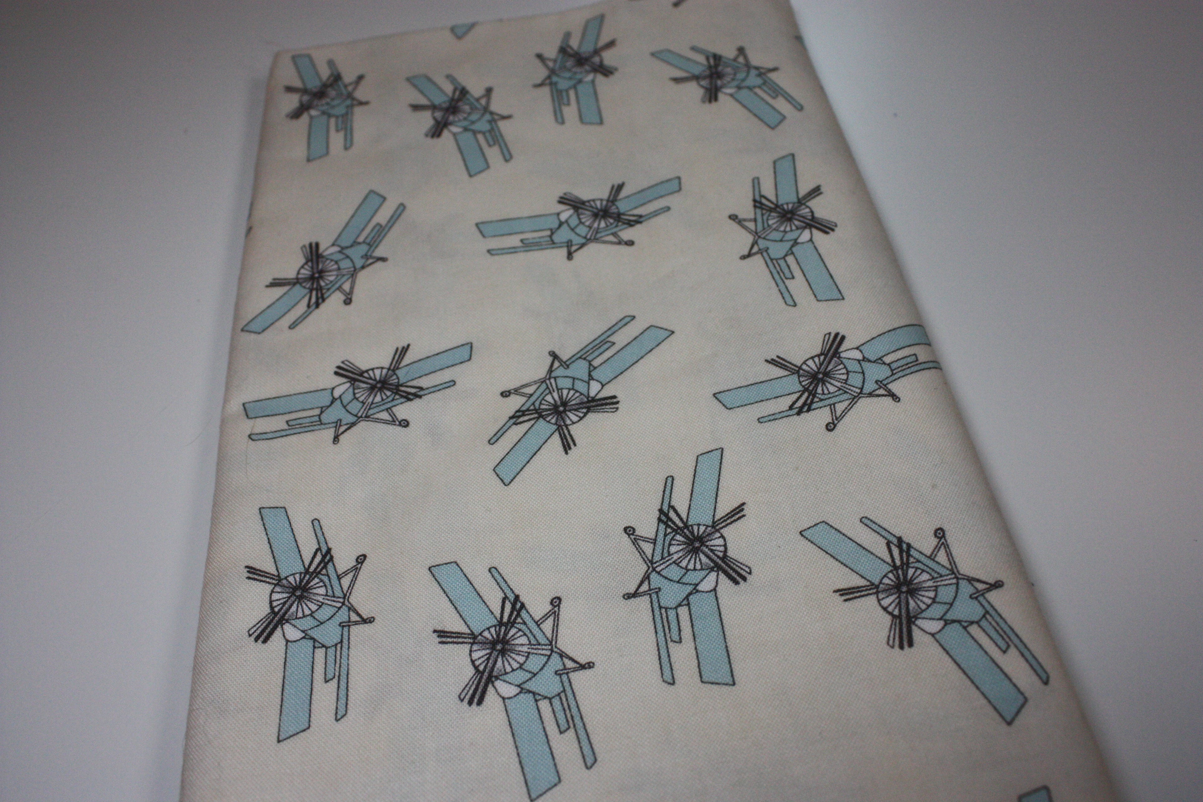 Mighty Machines Fabric Cut - 1 Yard Airplane Print by Lydia Nelson for Moda